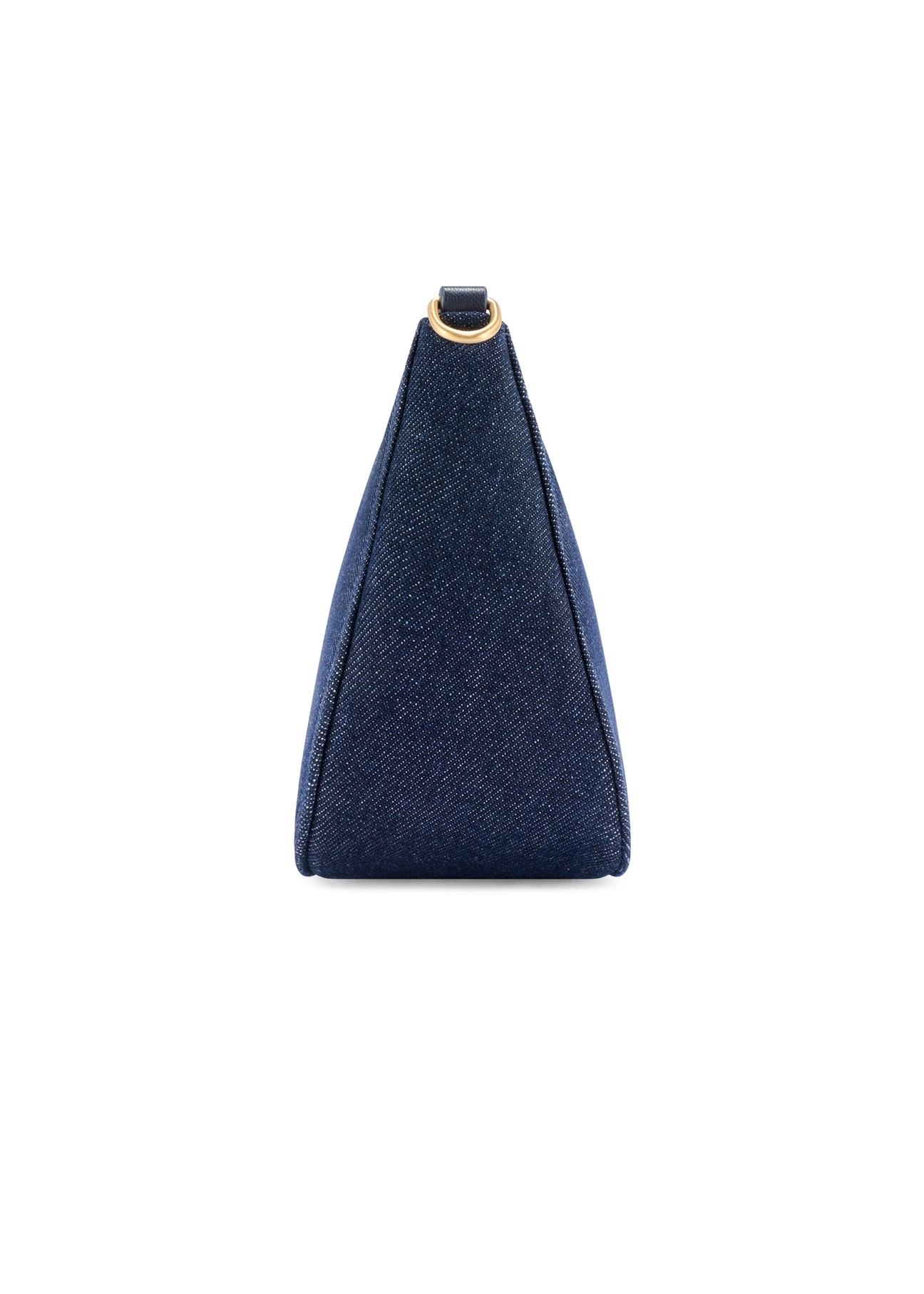 Mała denimowa torebka damska TOREN-0335-7H(W26), widok produktu od przodu na białym tle.