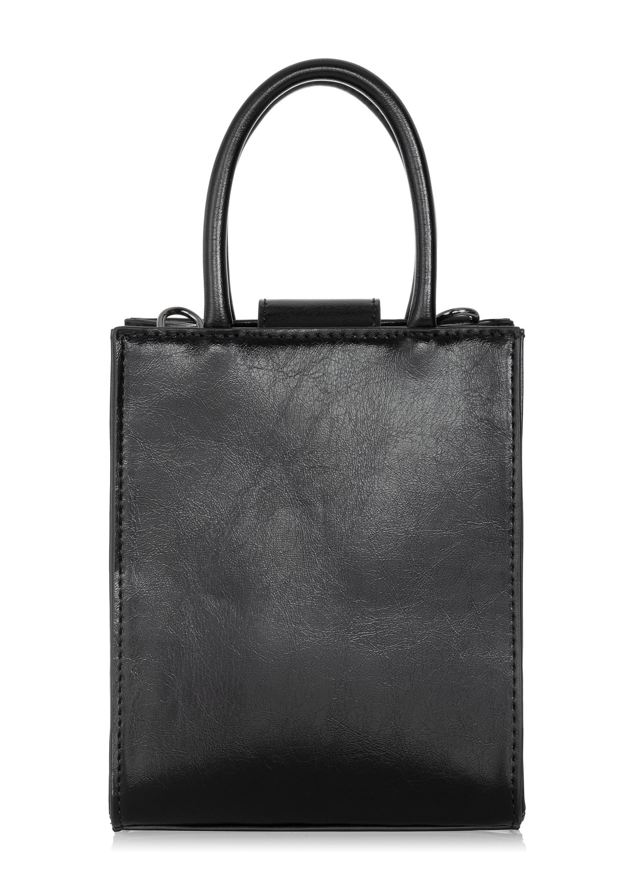 Czarny kuferek damski z monogramem TOREC-0855-99(Z23)-04