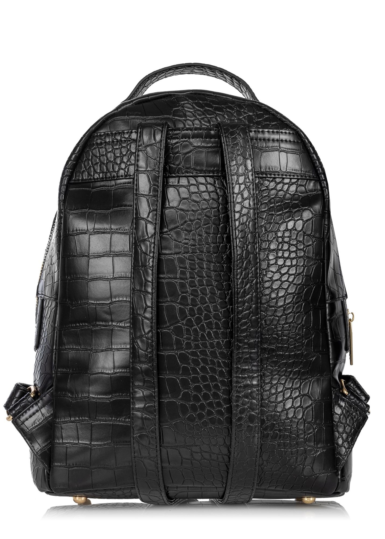 Czarny plecak damski croco TOREC-0811-99(W23)-04