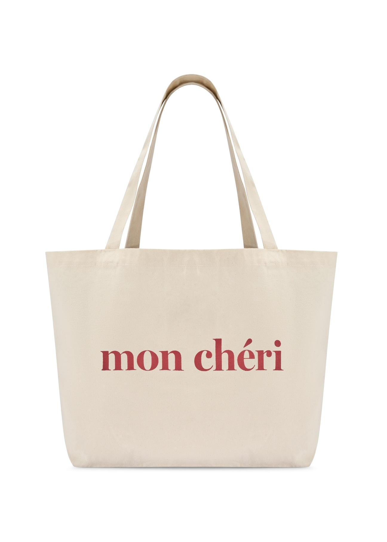 Bawełniana beżowa torebka shopper TOREN-0334-0P(W26)