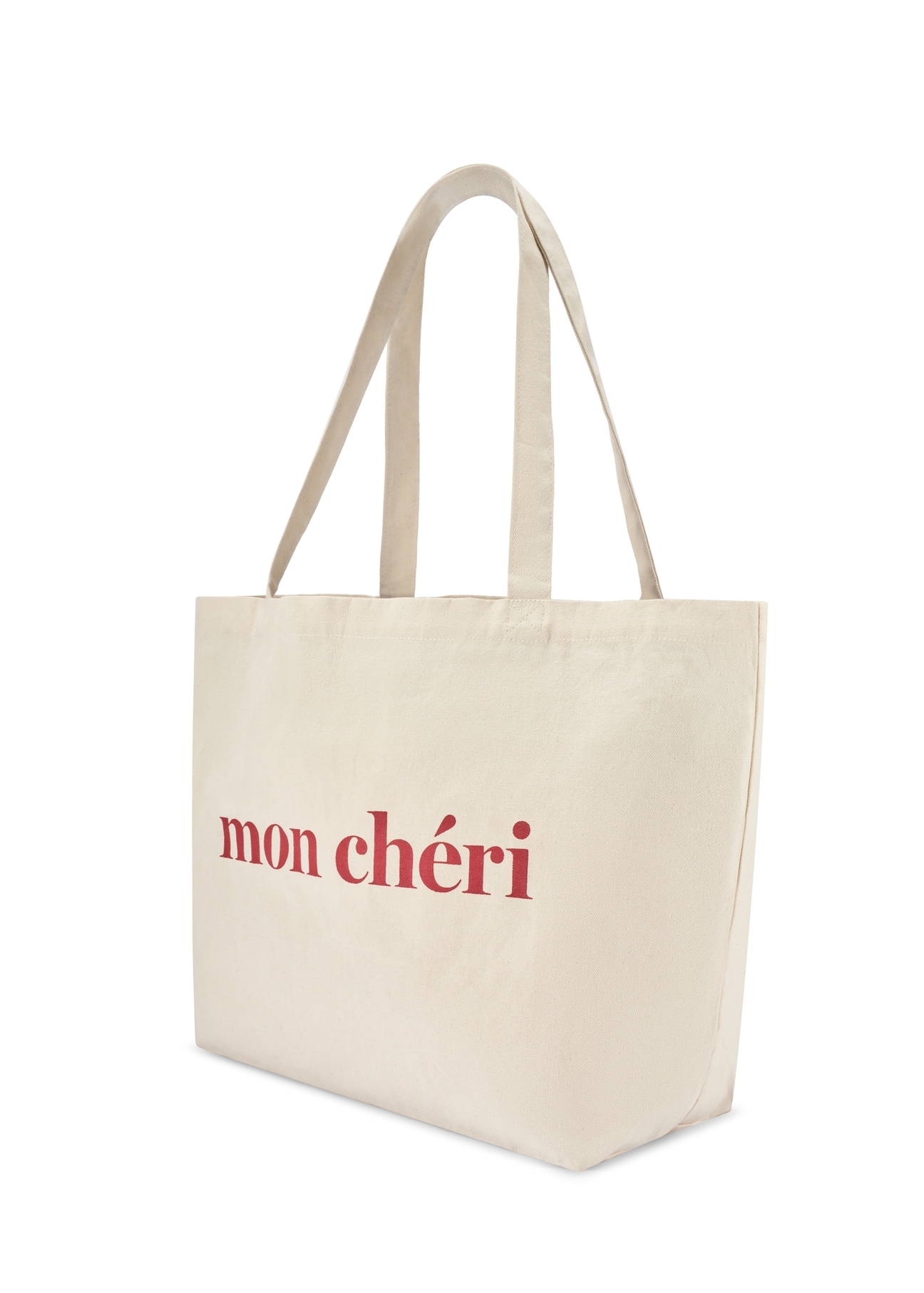 Bawełniana beżowa torebka shopper TOREN-0334-0P(W26)