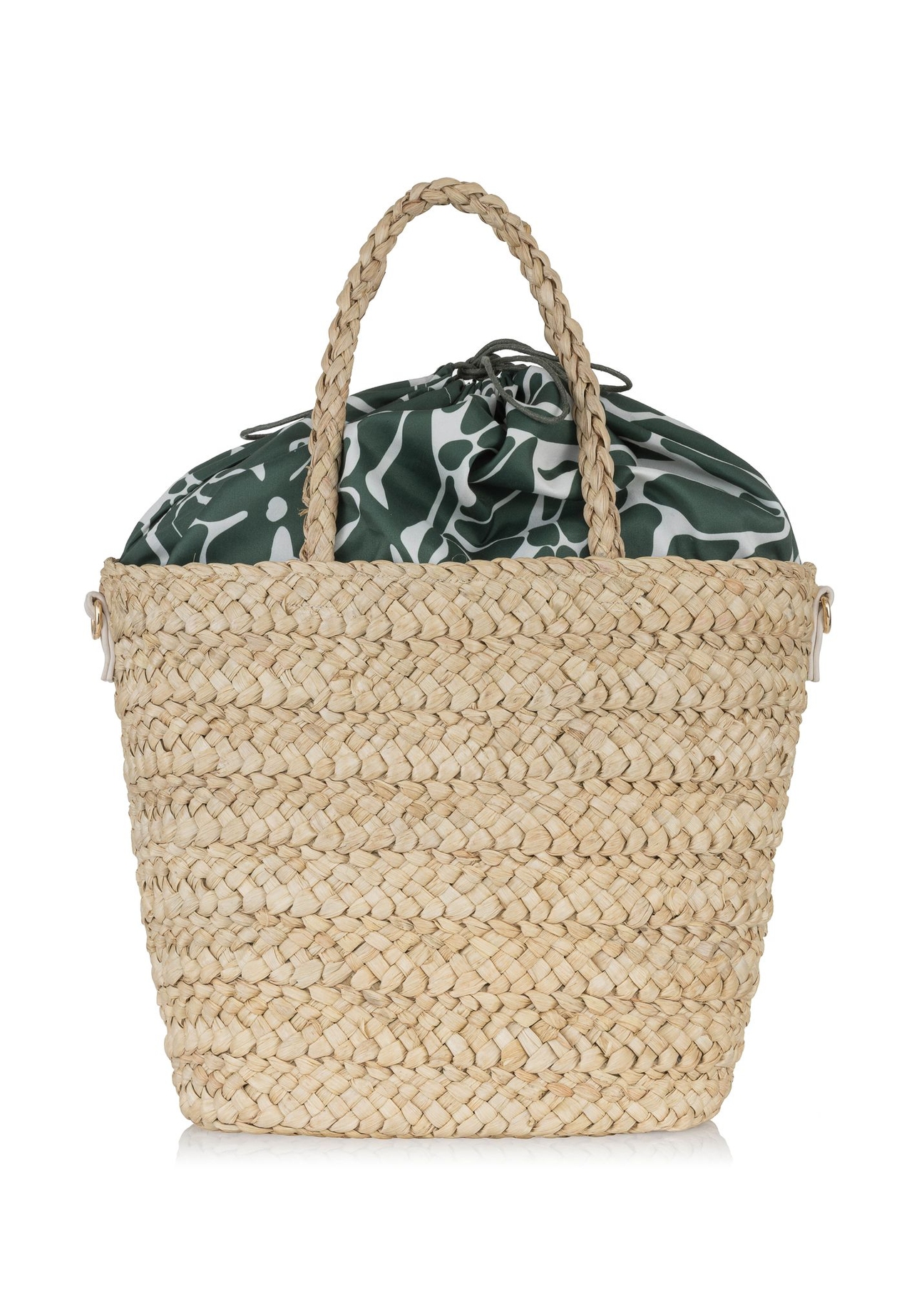 Beżowy shopper ze słomki naturalnej TOREC-0939-81(W24)-05