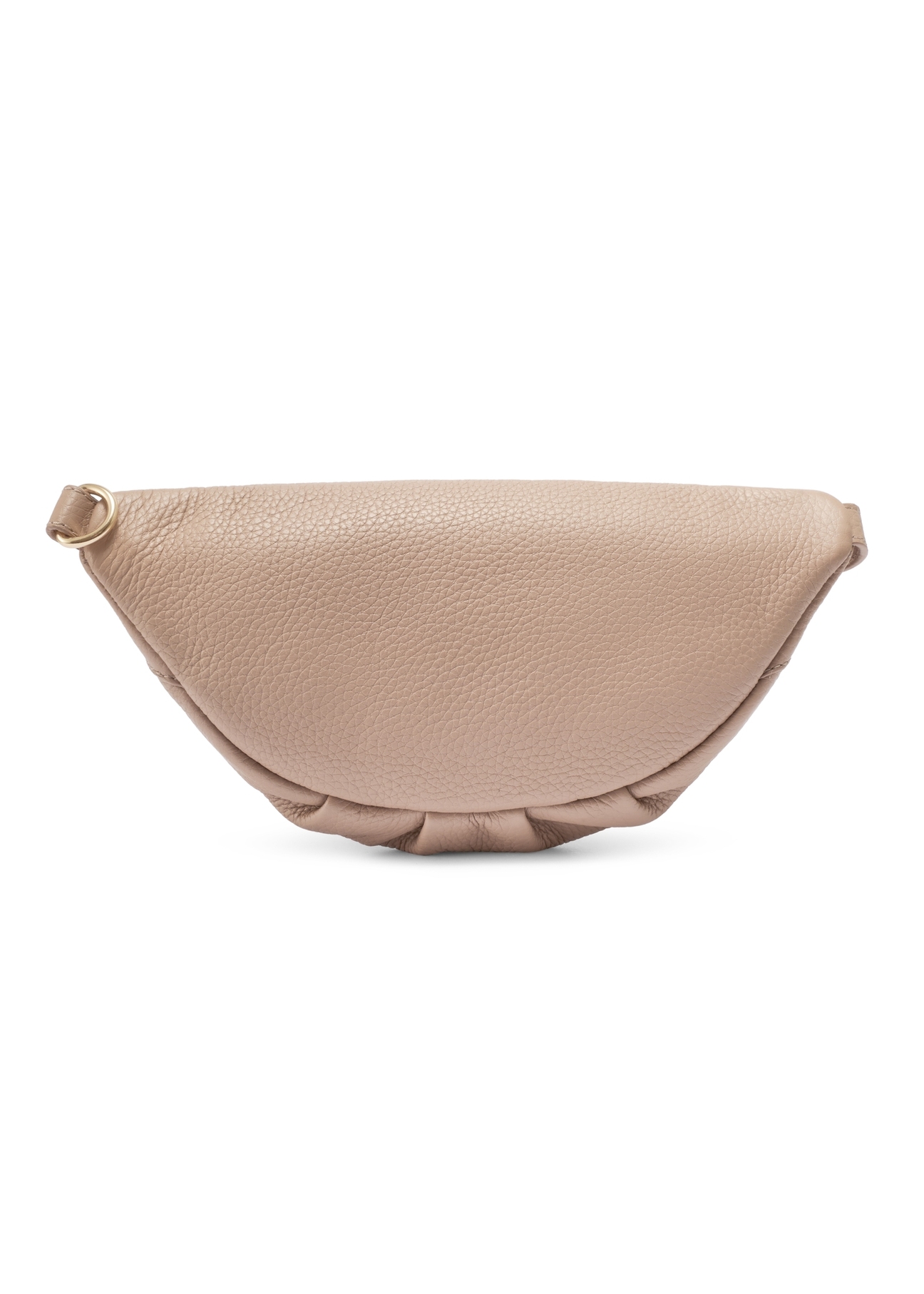 Różowa skórzana nerka damska TORES-0894E-5D(W26), widok produktu z tyłu na białym tle.