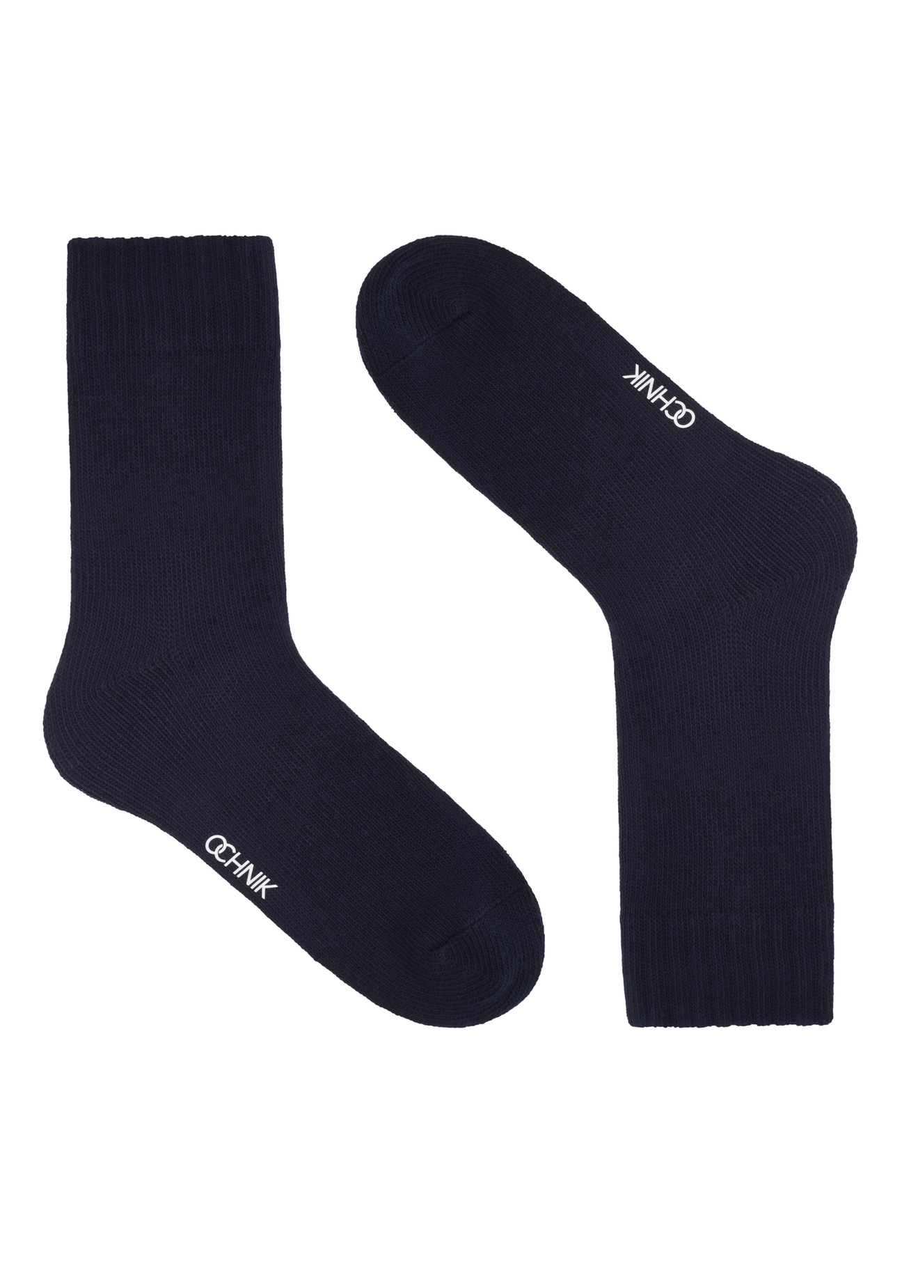 Dwupak zimowych skarpet męskich ZESMT-0070-7D(Z26), widok produktu z przodu na białym tle.
