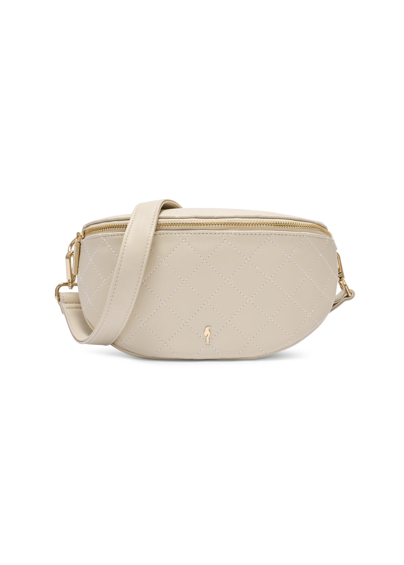 Pikowana biała nerka damska TOREC-0878-0B(W26)