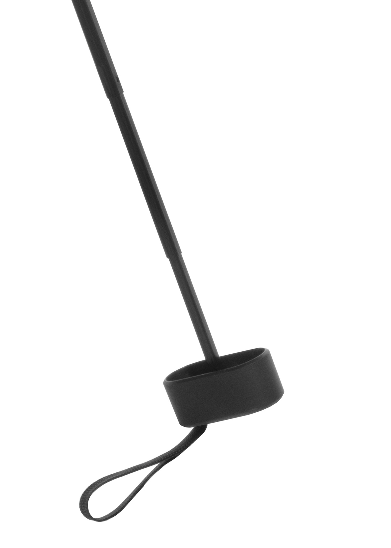Parasol damski w kolorze miętowym z etui PARSD-0038-53(W25), zbliżenie na rączkę produktu na białym tle.