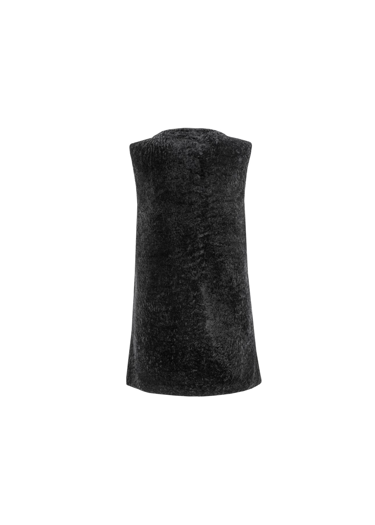 Czarna skórzana kamizelka damska KAMDK-0001-3116(Z16)-02