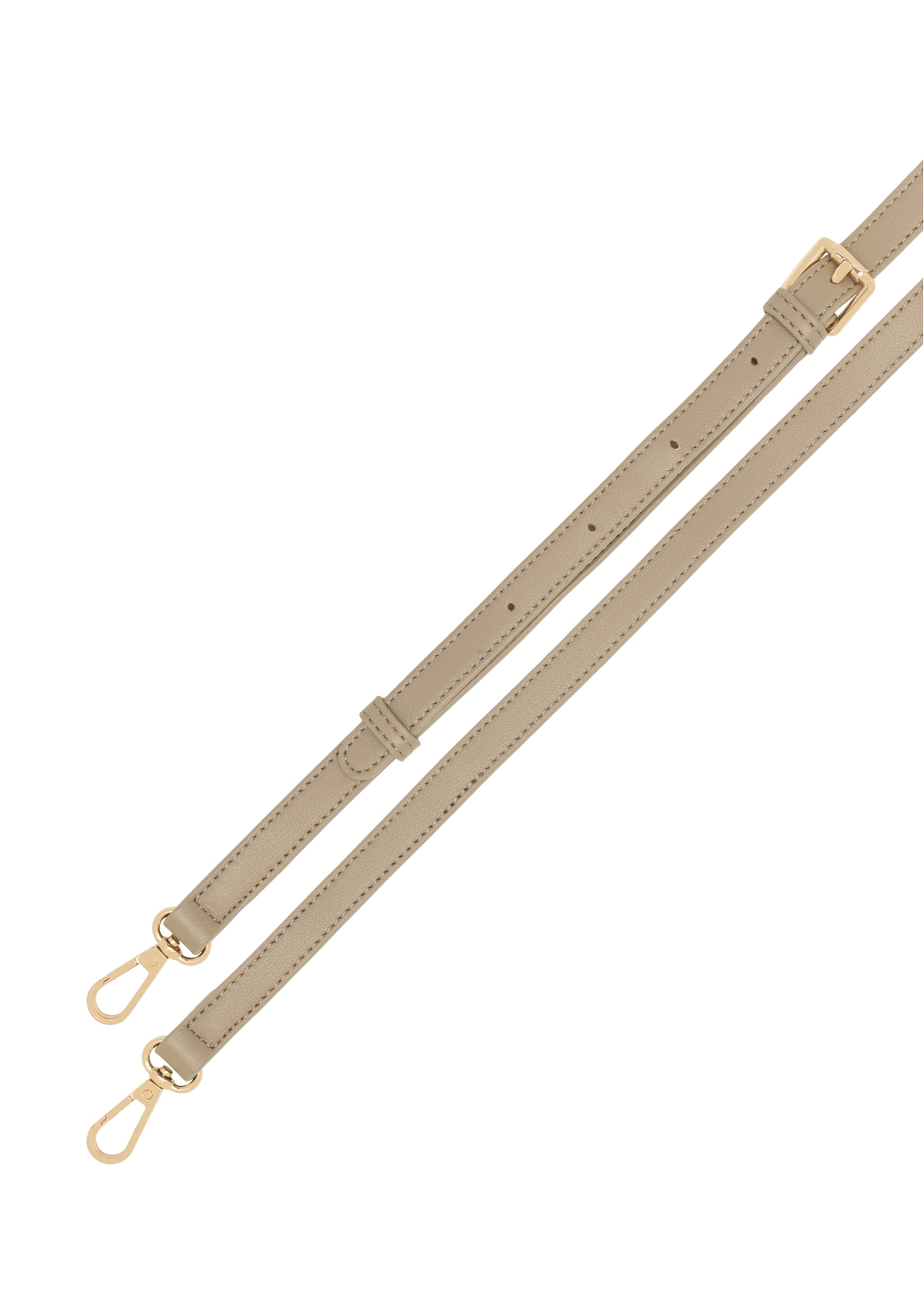 Beżowa torebka damska z monogramem TOREC-1180-1P(W26),widok zbliżenia na detal produktu na białym tle.