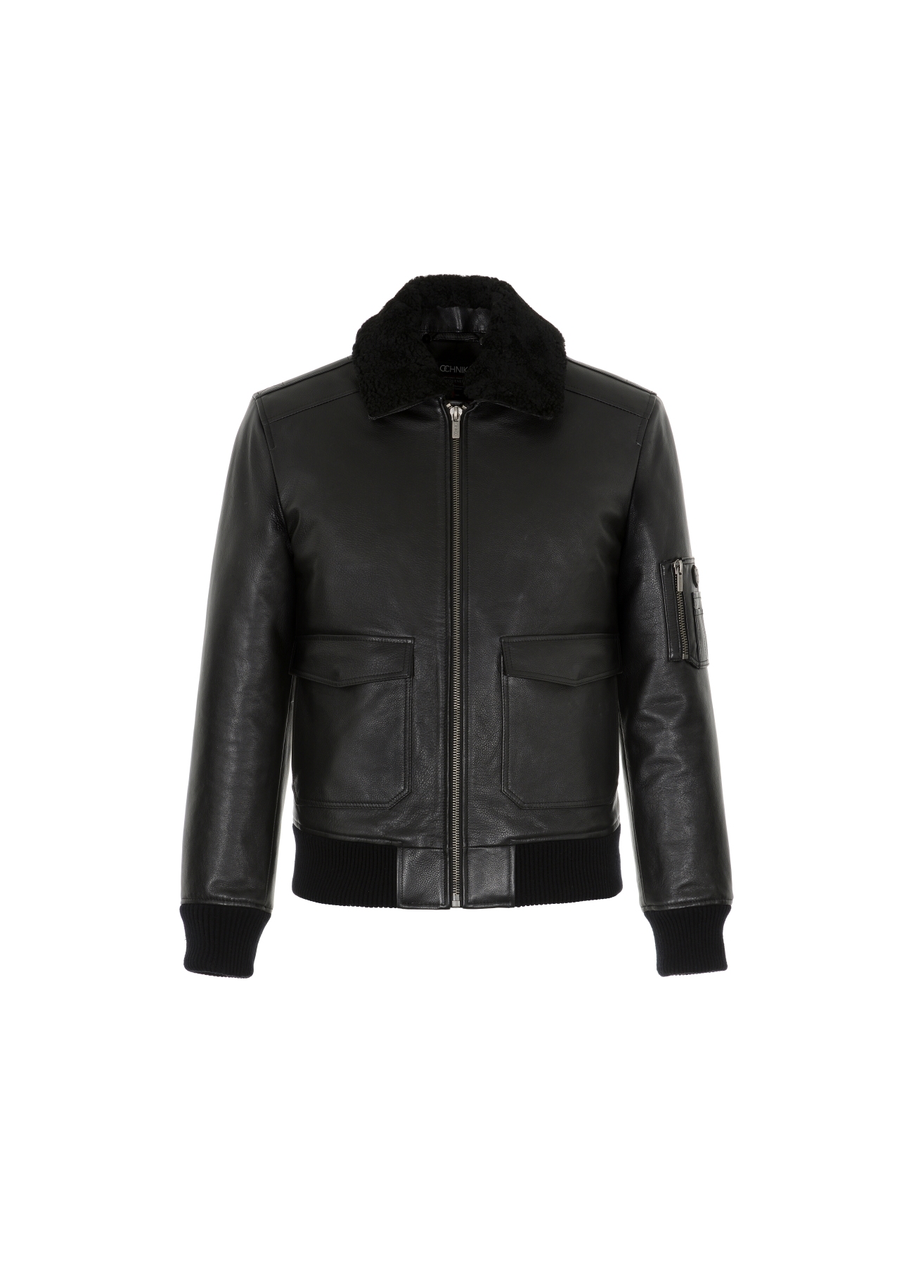 Krótka sportowa kurtka męska bomber jacket KURMS-0206-1148(Z21)-03