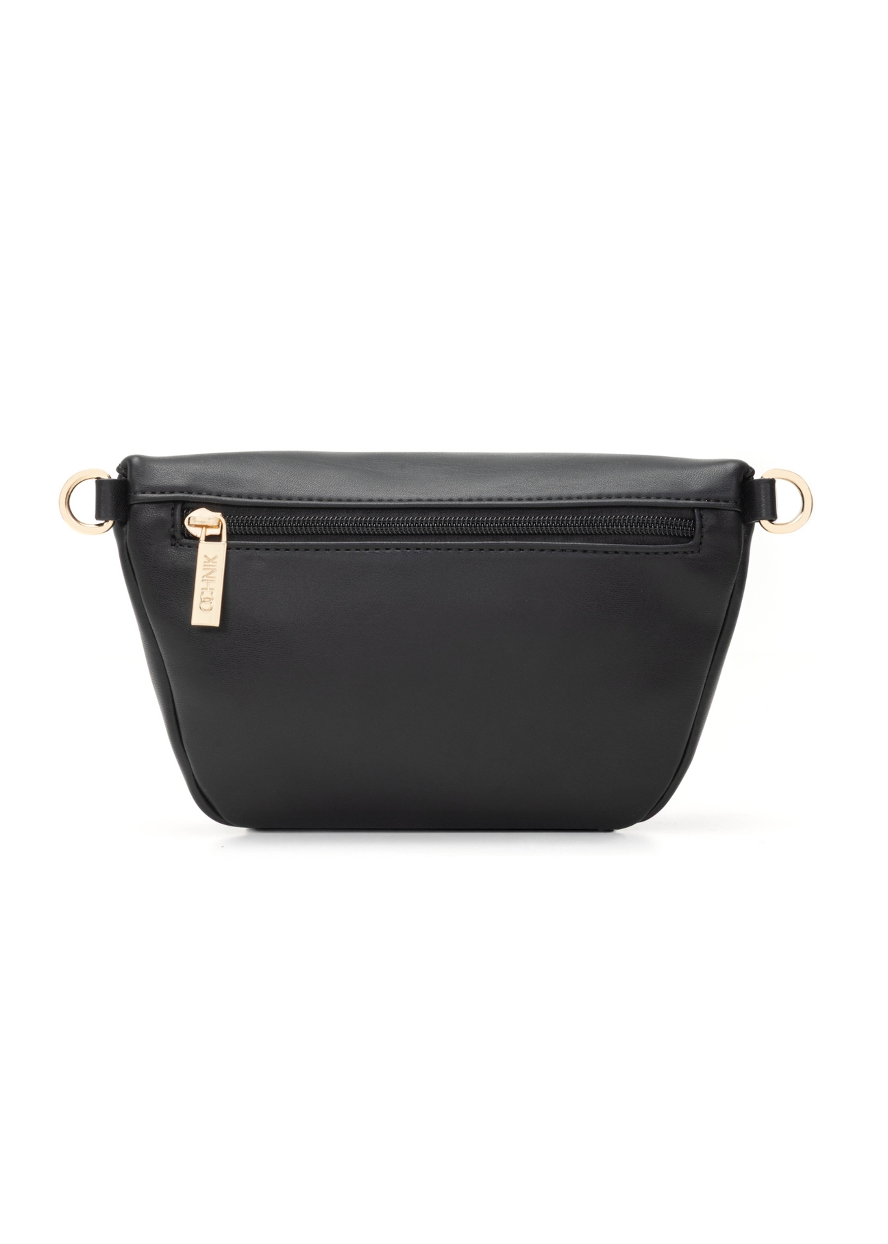 Czarna nerka damska TOREC-1119-99(W26), widok produktu z tyłu na białym tle.