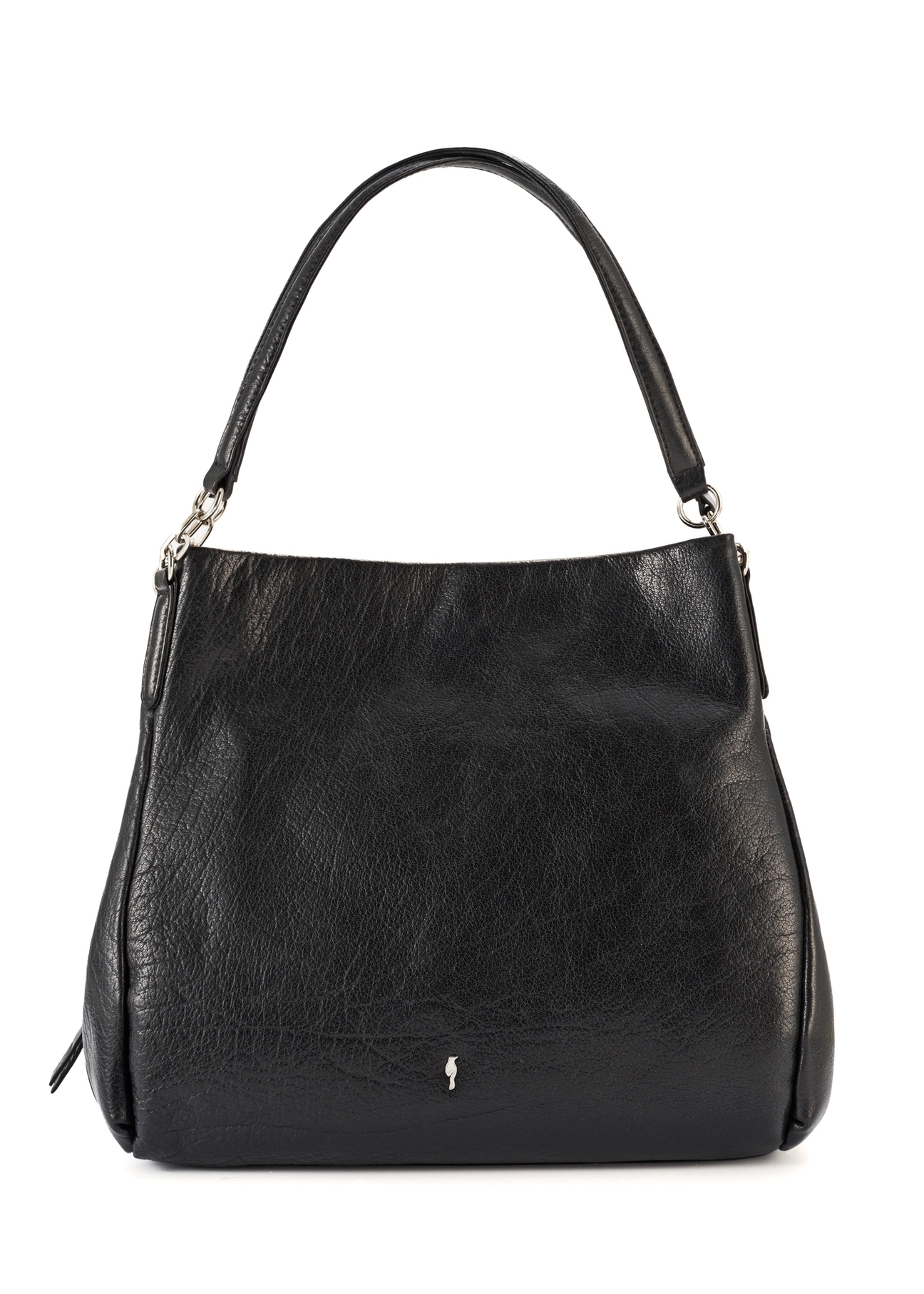 Czarna skórzana damska torebka shopper TORES-0636D-99(Z25)