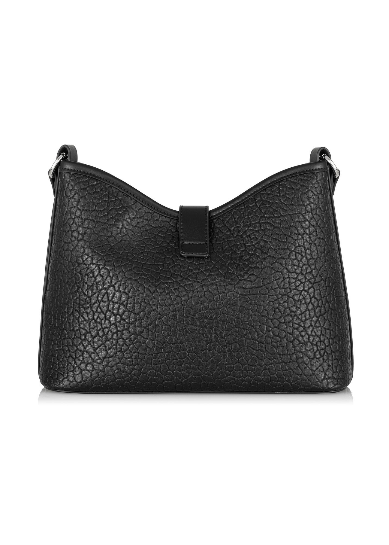 Czarna torebka z imitacji skóry damska TOREC-0883-99(W24)-04