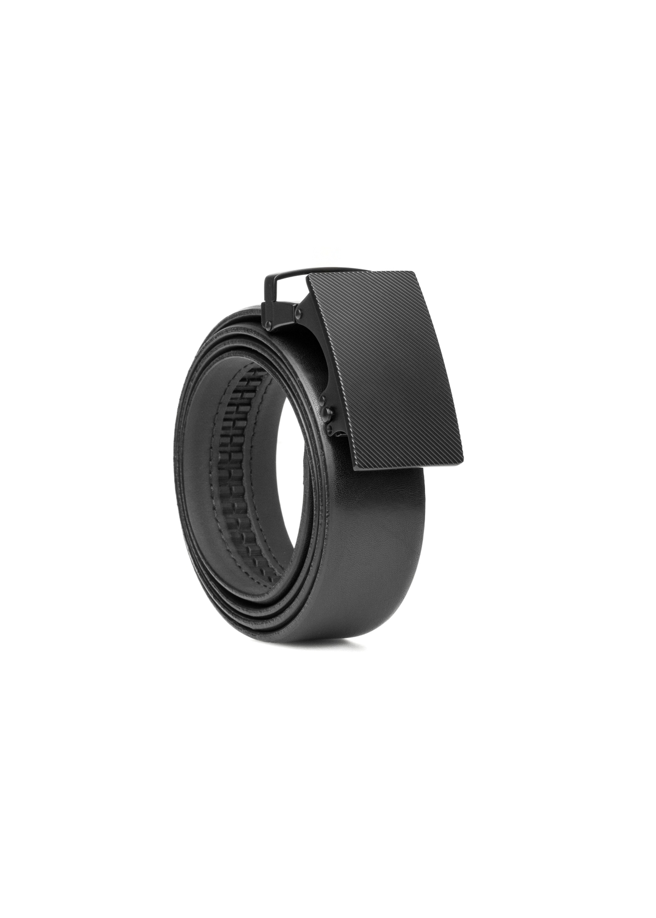 Skórzany czarny pasek męski PASMS-0269-99(W26)