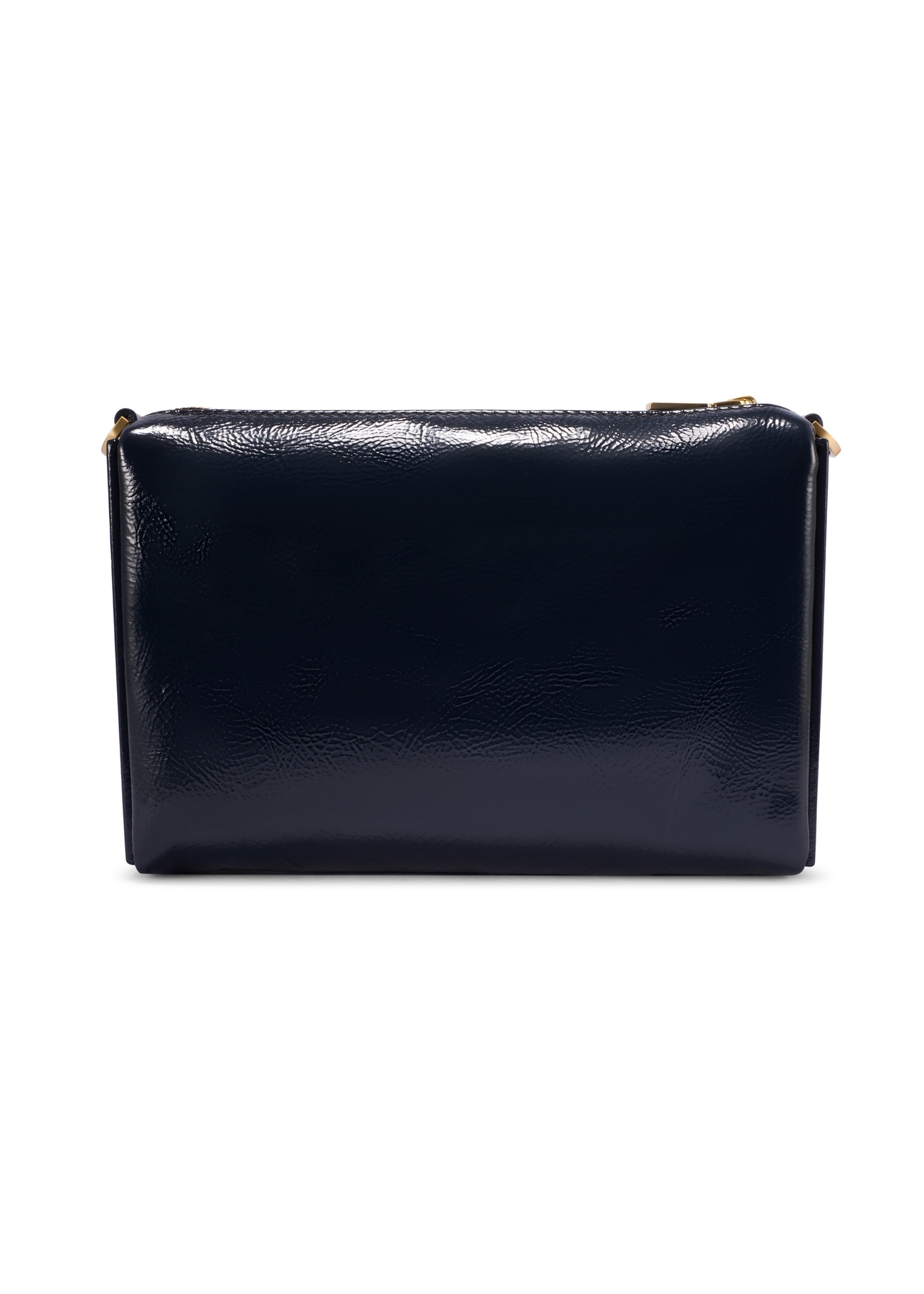 Granatowa skórzana torebka damska TORES-1294-7E(W26)