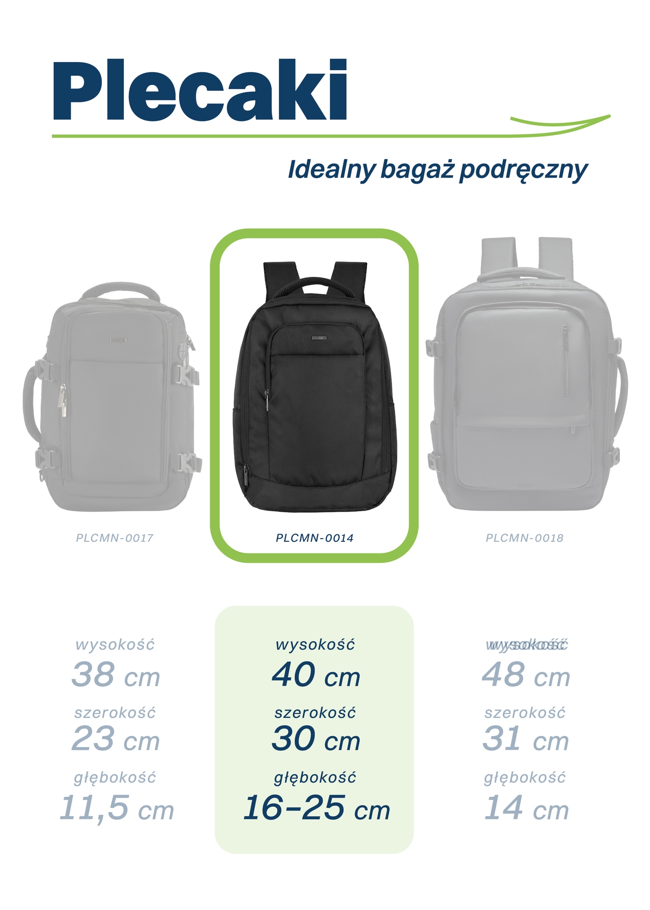 Czarny plecak męski PLCMN-0014-99(W26)