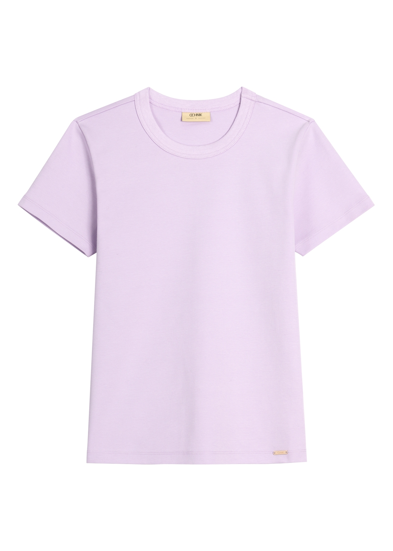 Jasnofioletowy bawełniany T-shirt damski TSHDT-0144-6A(Z26)