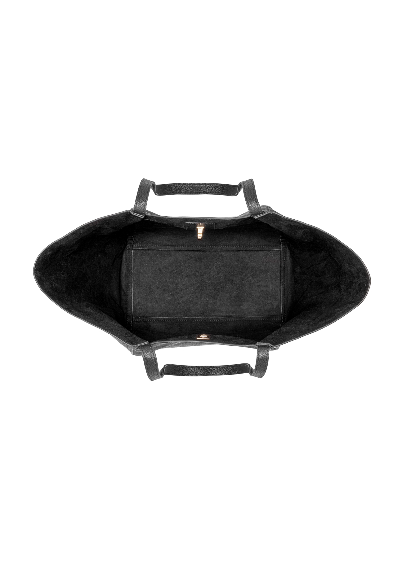 Skórzana czarna torebka shopper damska TORES-1000-99(W24)-06