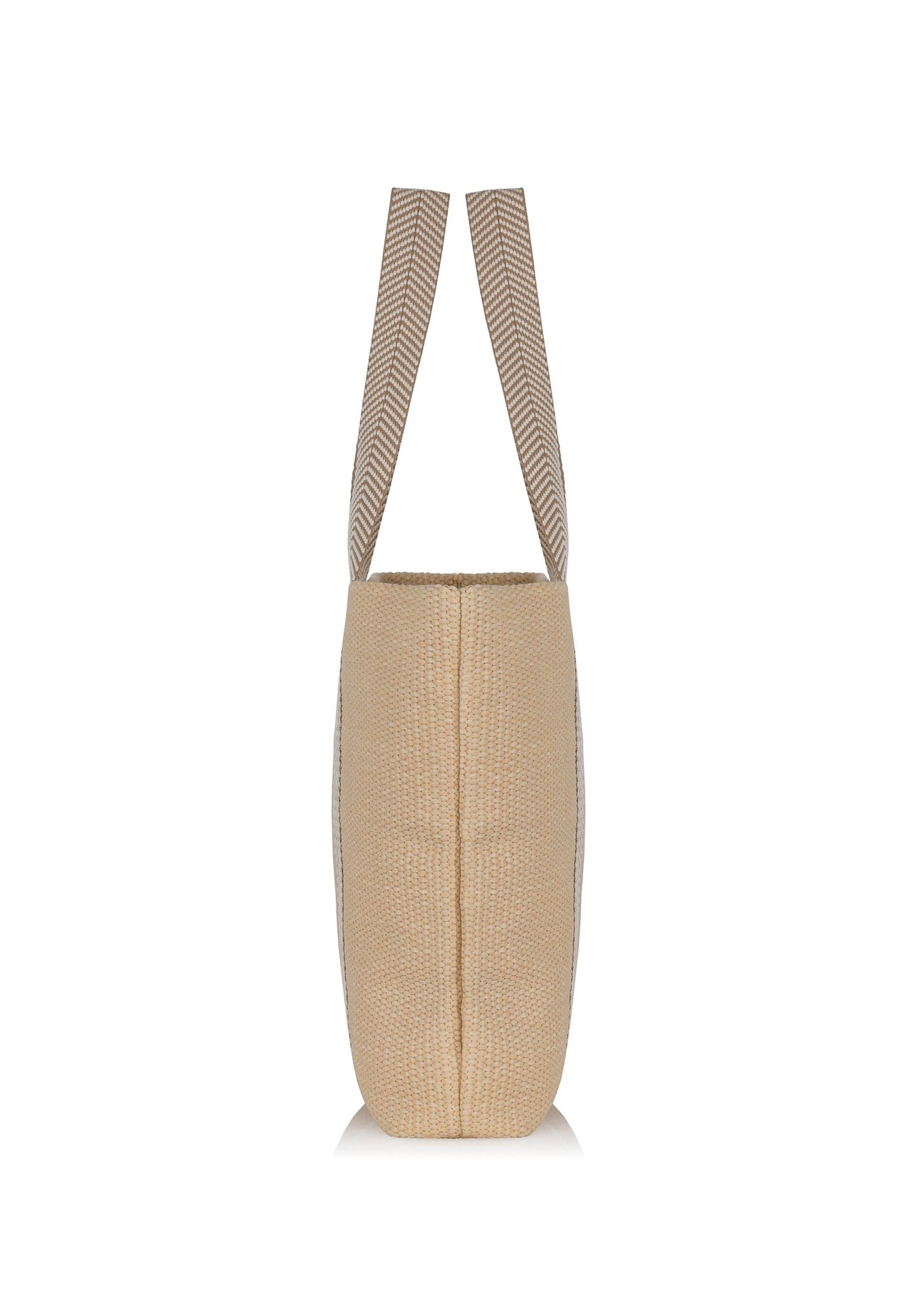 Duża torebka shopper z imitacji słomki TOREC-0929-81(W24)-02
