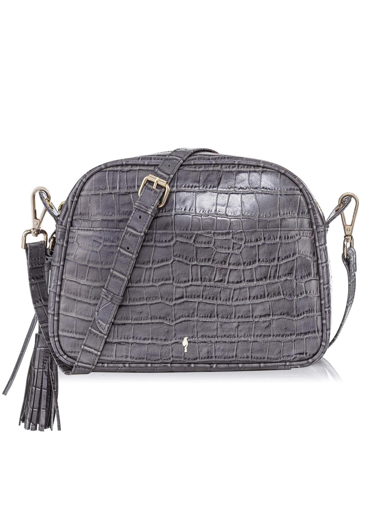 Women's leather shoulder bag croco TORES-0806A-91(W23)-01