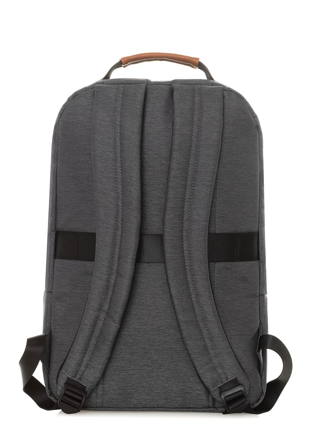 Gray men's backpack TORMN-0321-91(W24)-03