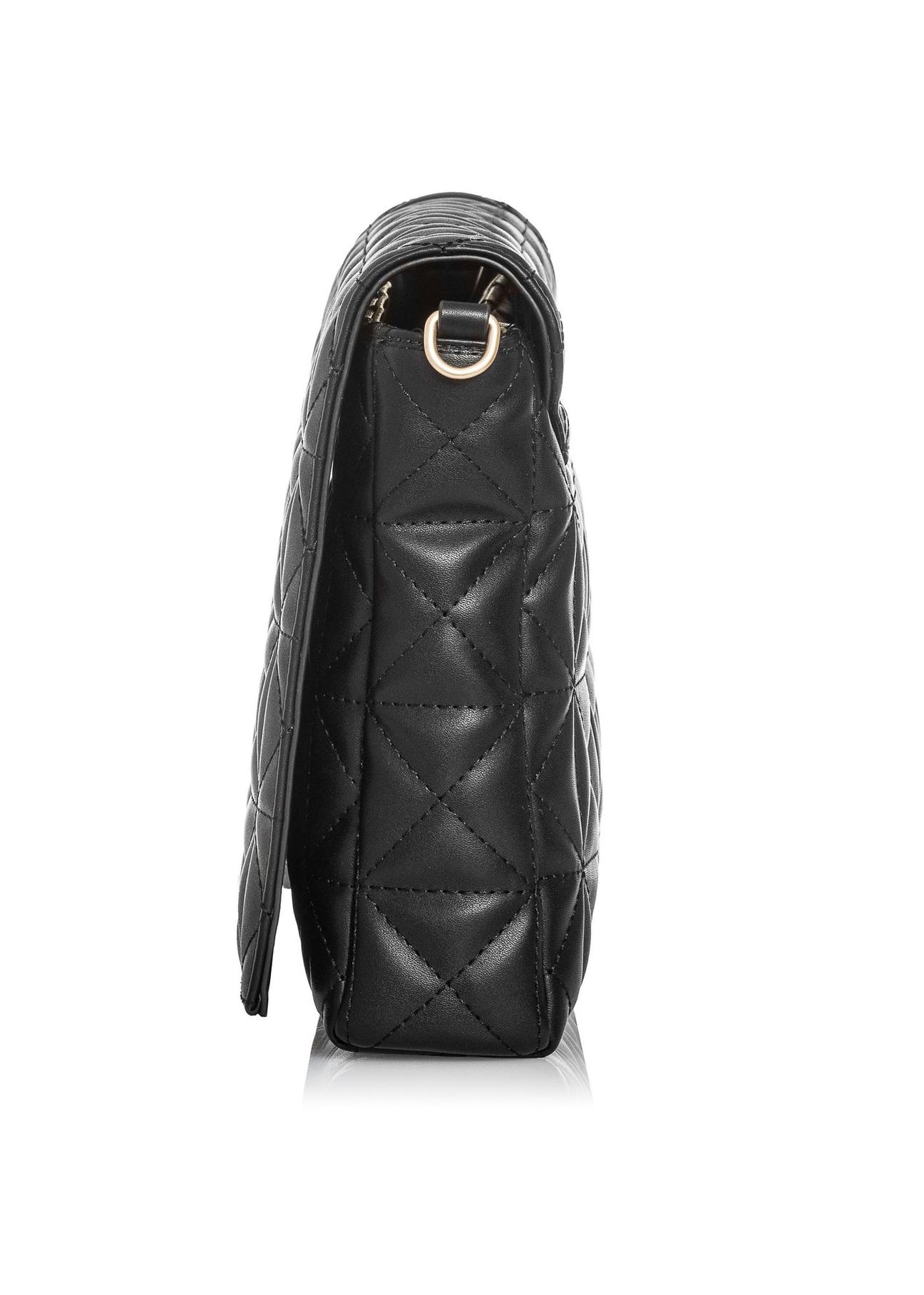 Czarna pikowana torebka damska TOREC-0849-99(Z23)