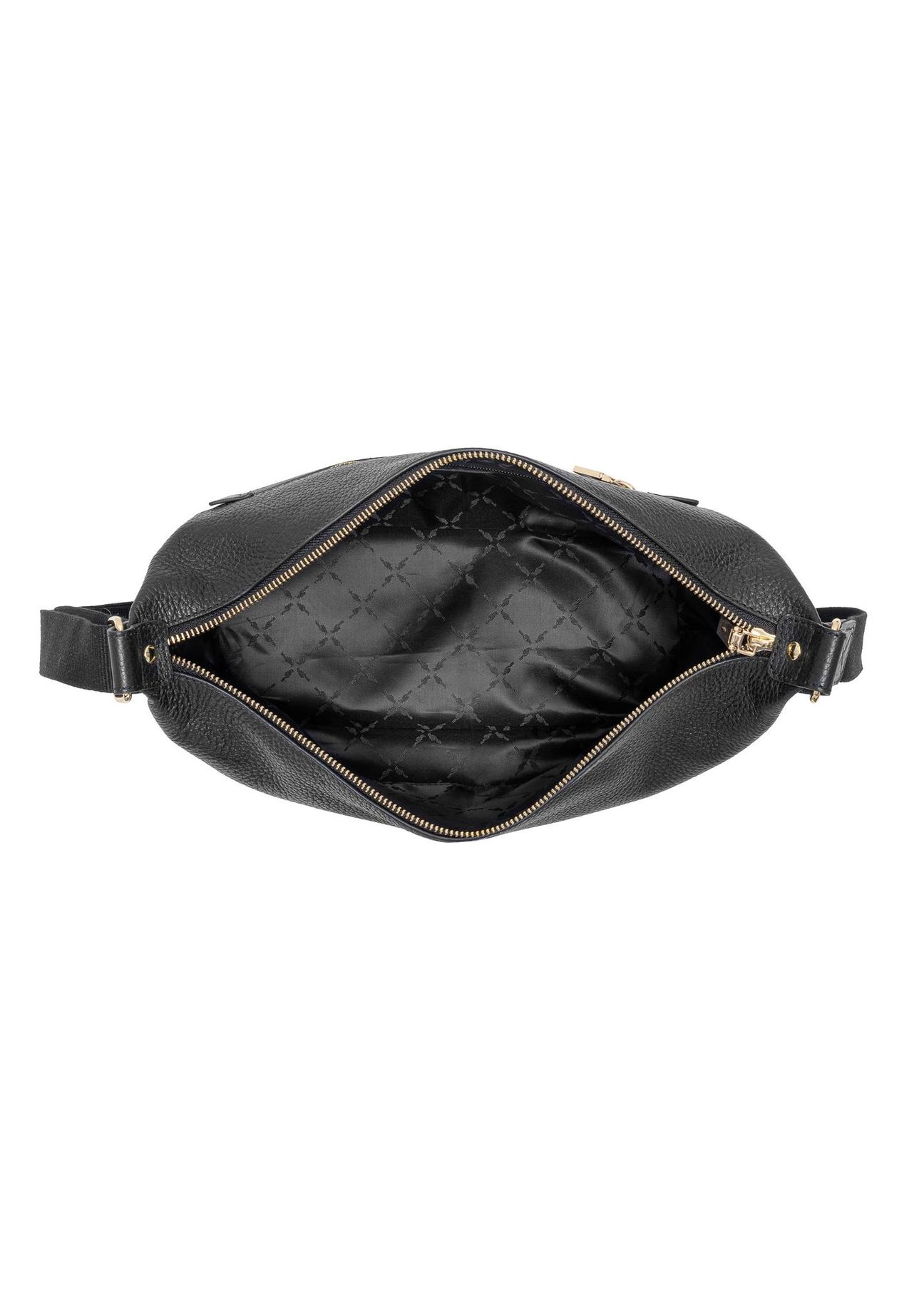 Skórzana torebka damska w kolorze czarnym TORES-0984-99(W24)