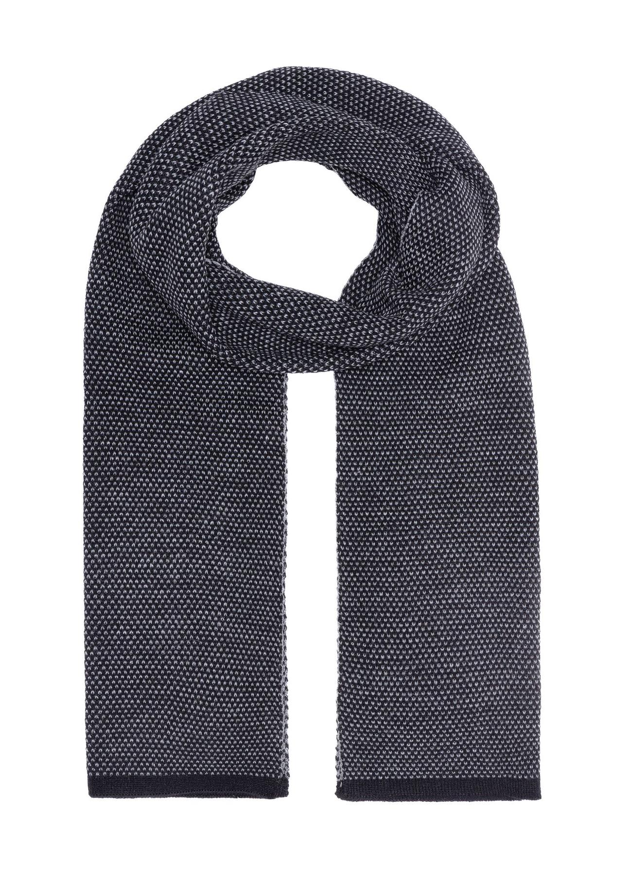 Black classic men's winter scarf SZAMT-0076-98(Z24)-01