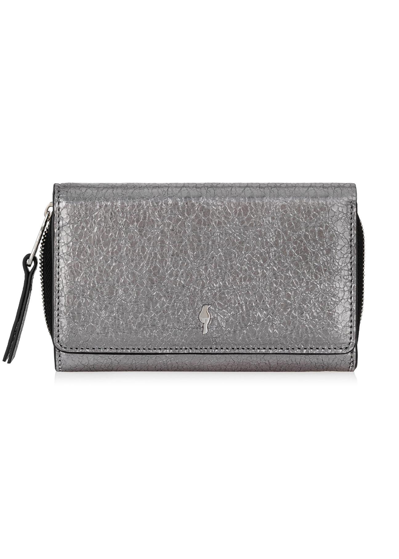 Silver leather women's wallet PORES-0933-95(Z24)-01