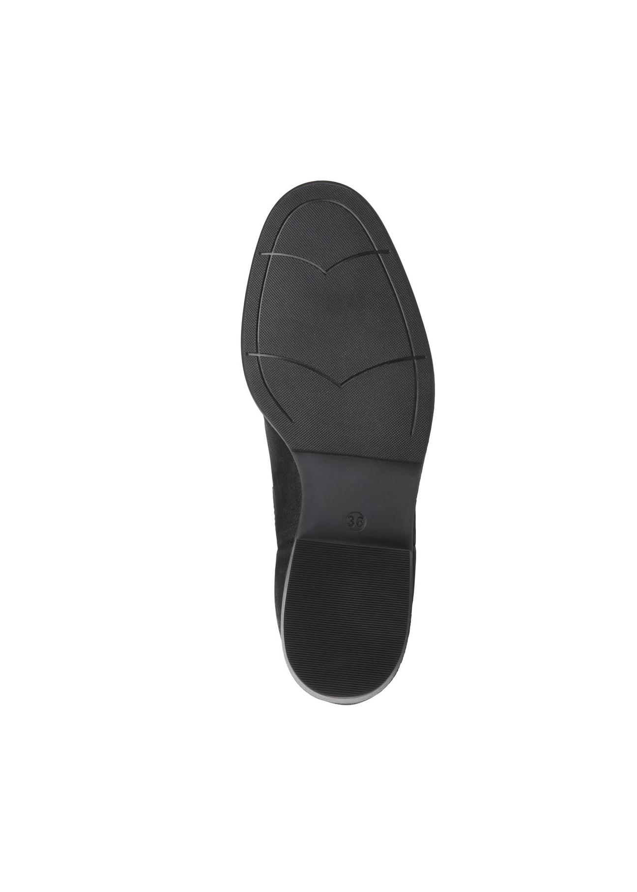 Czarne skórzane buty damskie BUTYD-0936A-98(Z23)