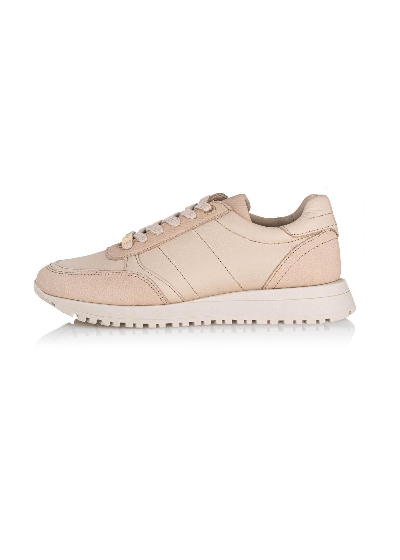 Beige leather women's sports shoes BUTYD-1099-80(Z24)