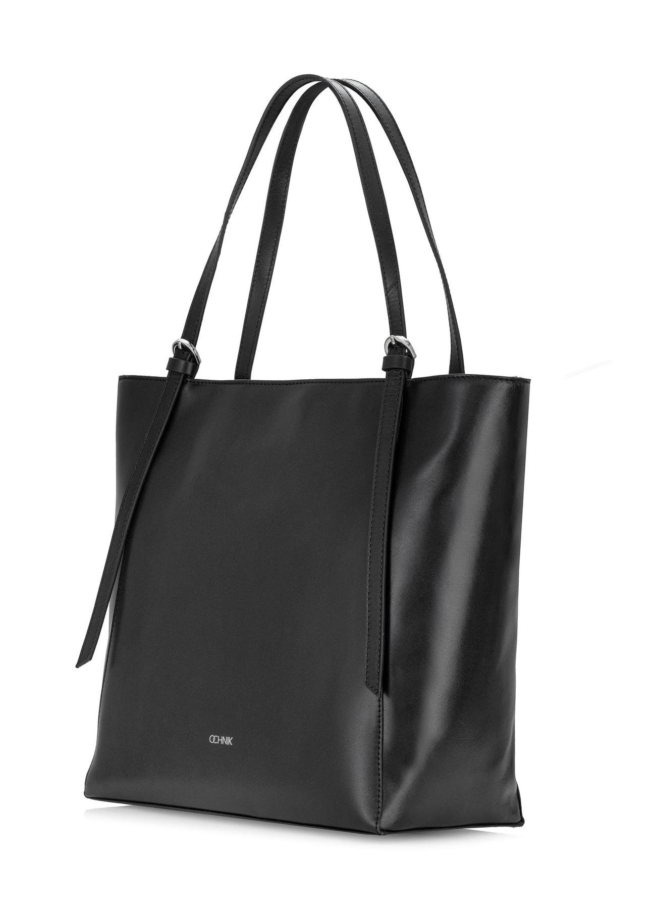 Pojemna czarna torebka shopper damska TORES-1058-99(Z24)-02