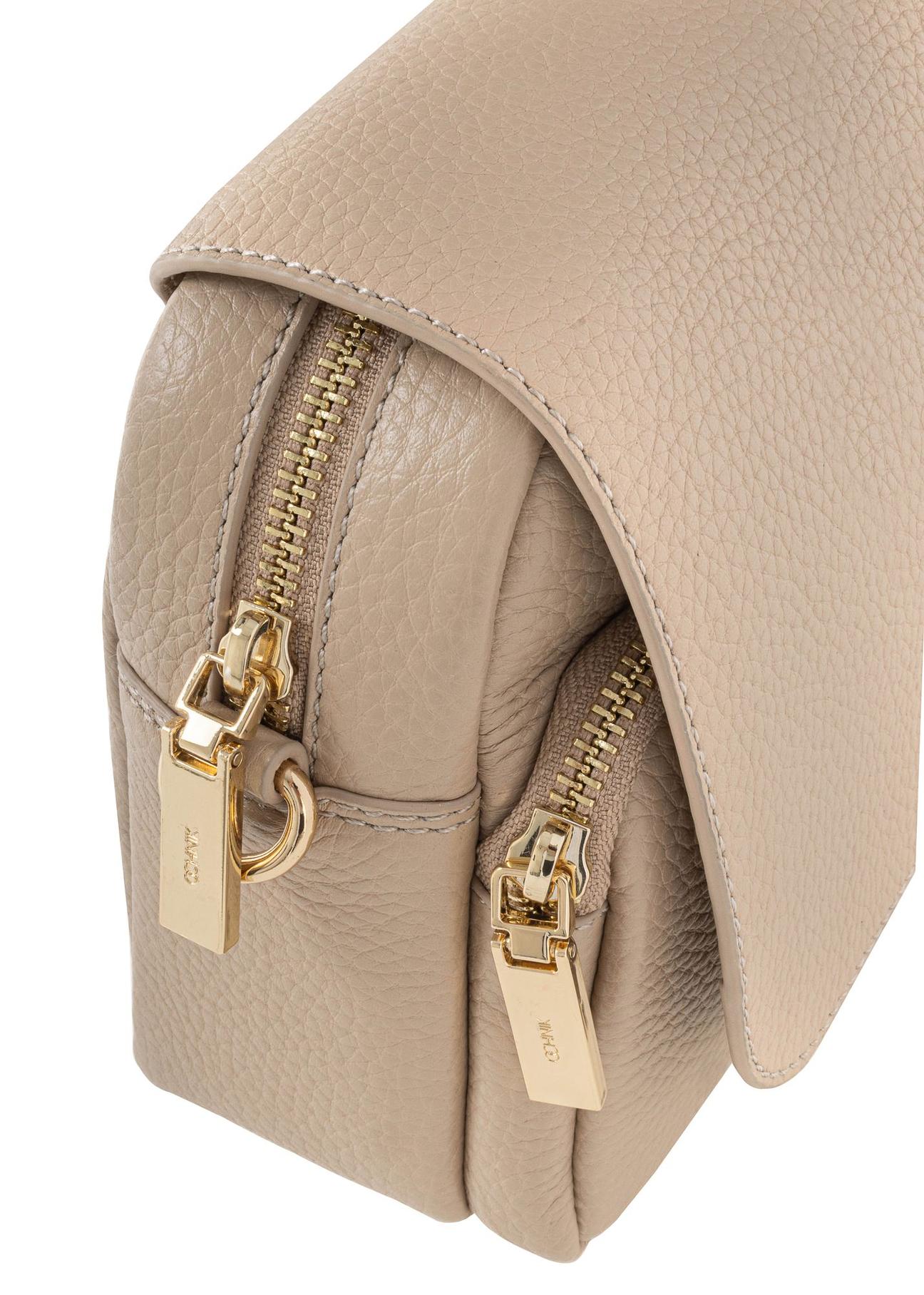 Beige leather women's messenger bag TORES-0958-81(Z24) pic. 10