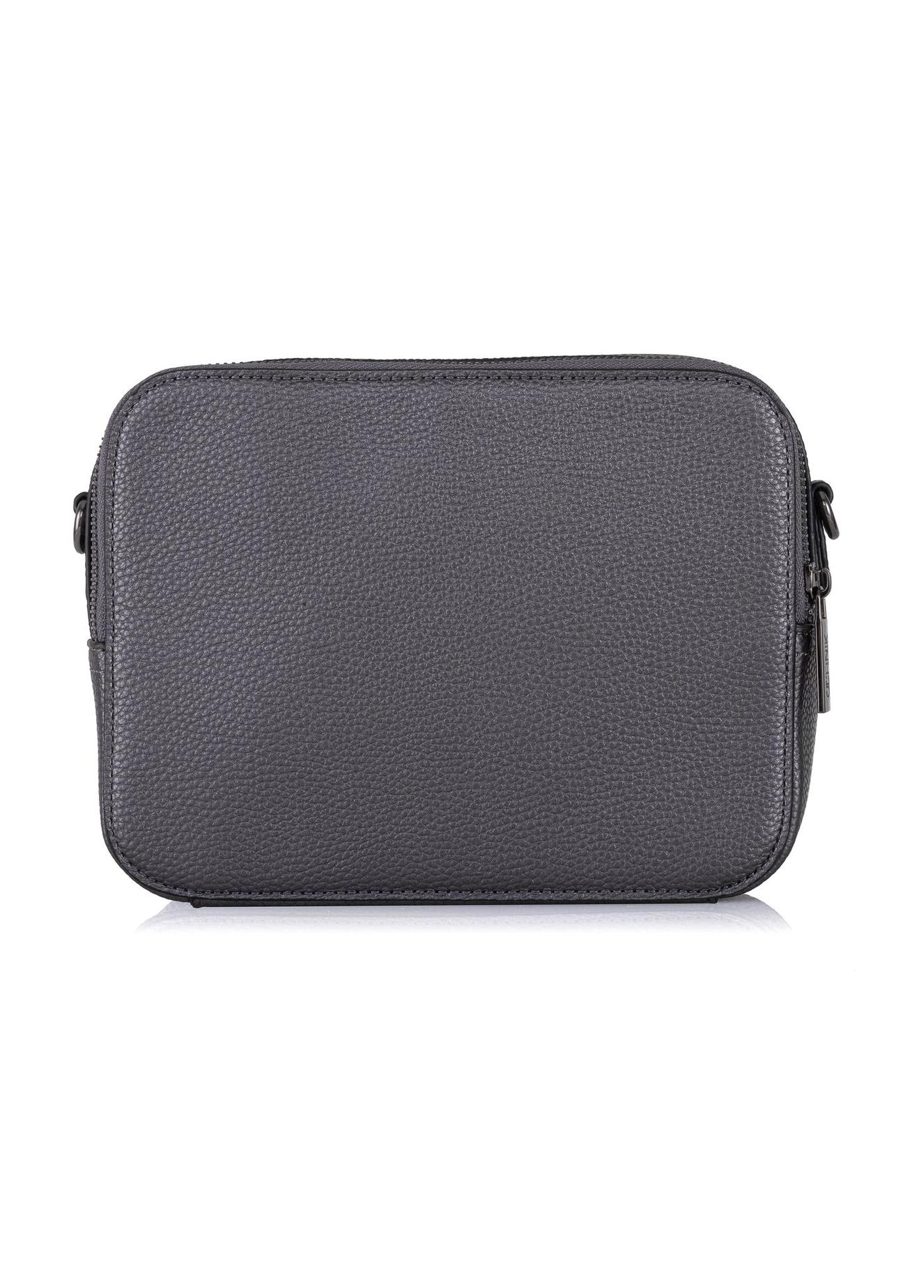 Gray two-compartment shoulder bag TOREC-0405B-95(Z24)-06