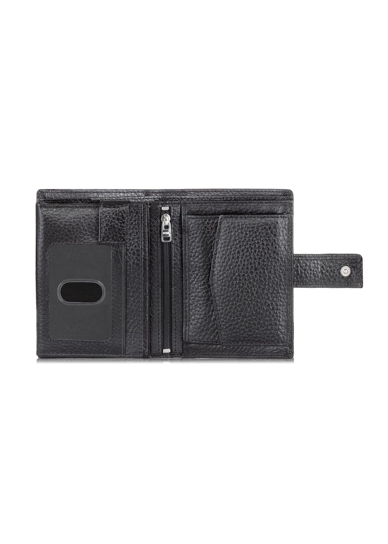 Skórzany portfel męski na zatrzask PORMS-0525-99(W23)