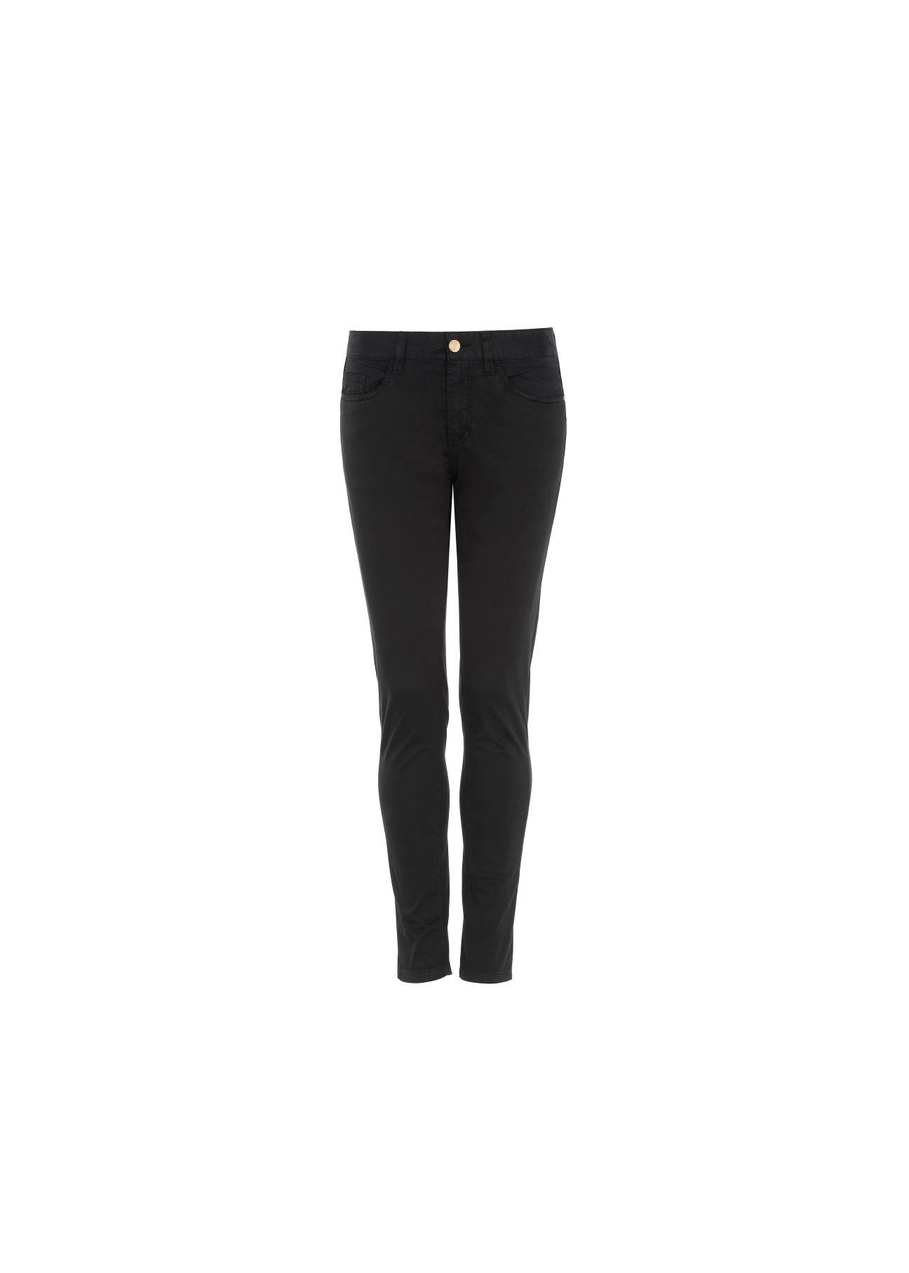 Czarne spodnie skinny damskie SPODT-0026-99(W20)