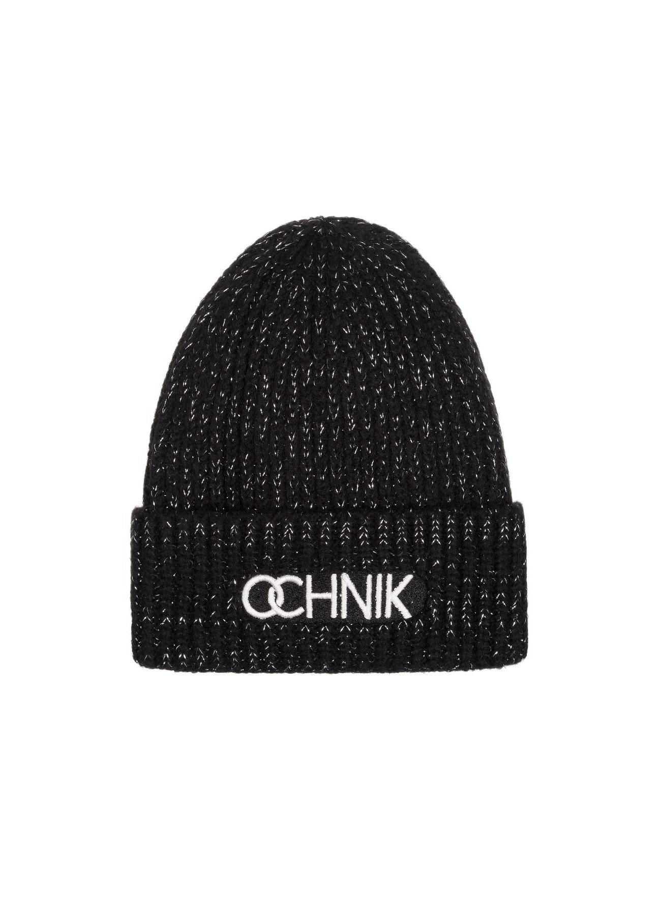 Black women's hat with the OCHNIK logo CZADT-0075A-99(Z24)-02