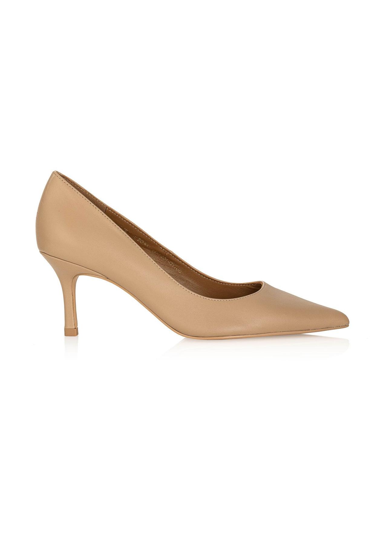 Beige leather pumps BUTYD-1031-99(Z24)