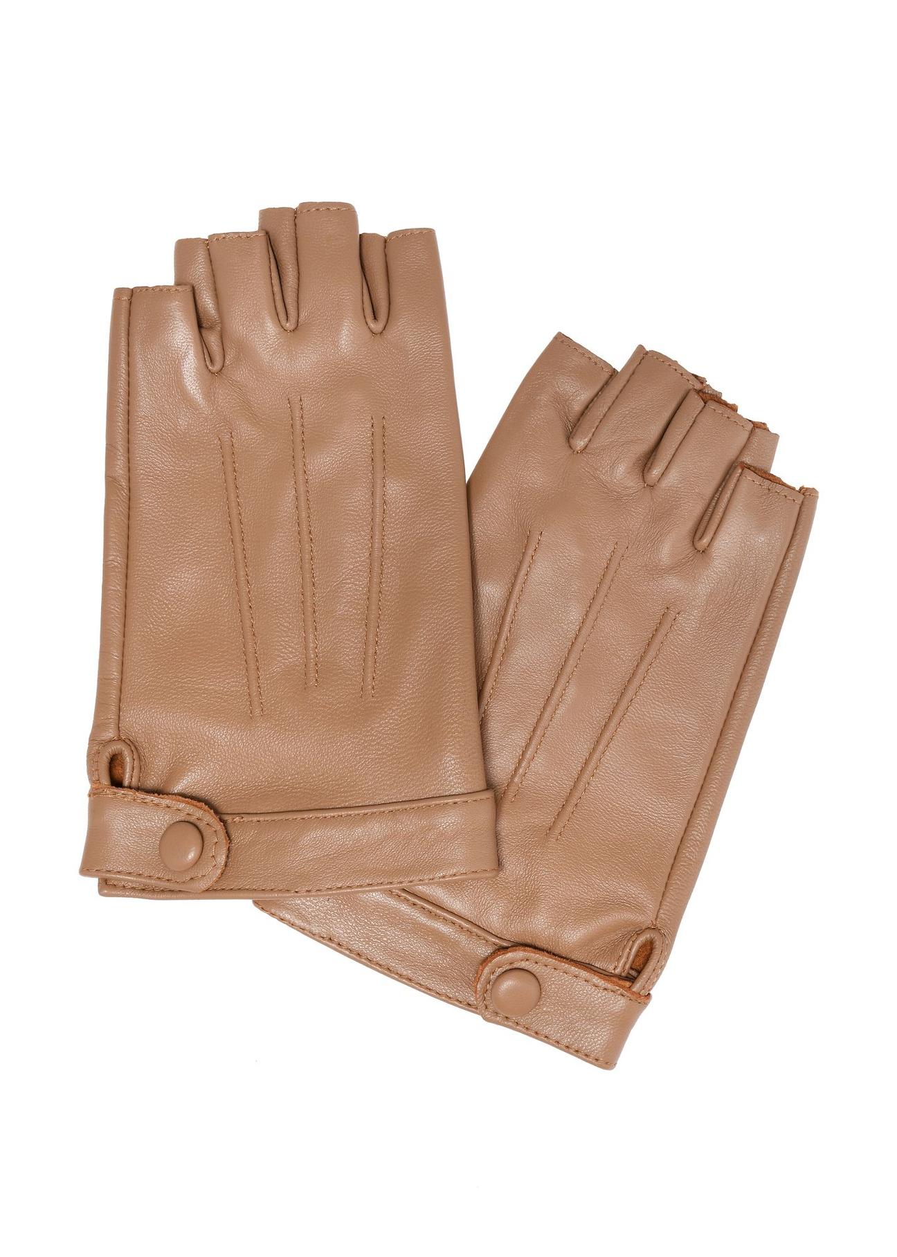 Skórzane rękawiczki damskie samochodowe REKDS-0085-81(W24)