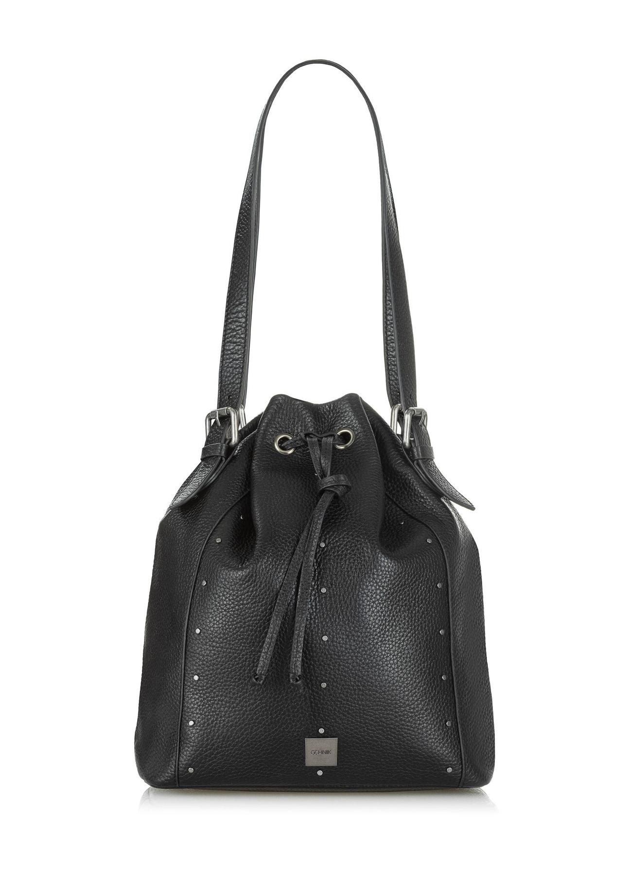 Black leather women's bag TORES-1034-99(Z24)-01