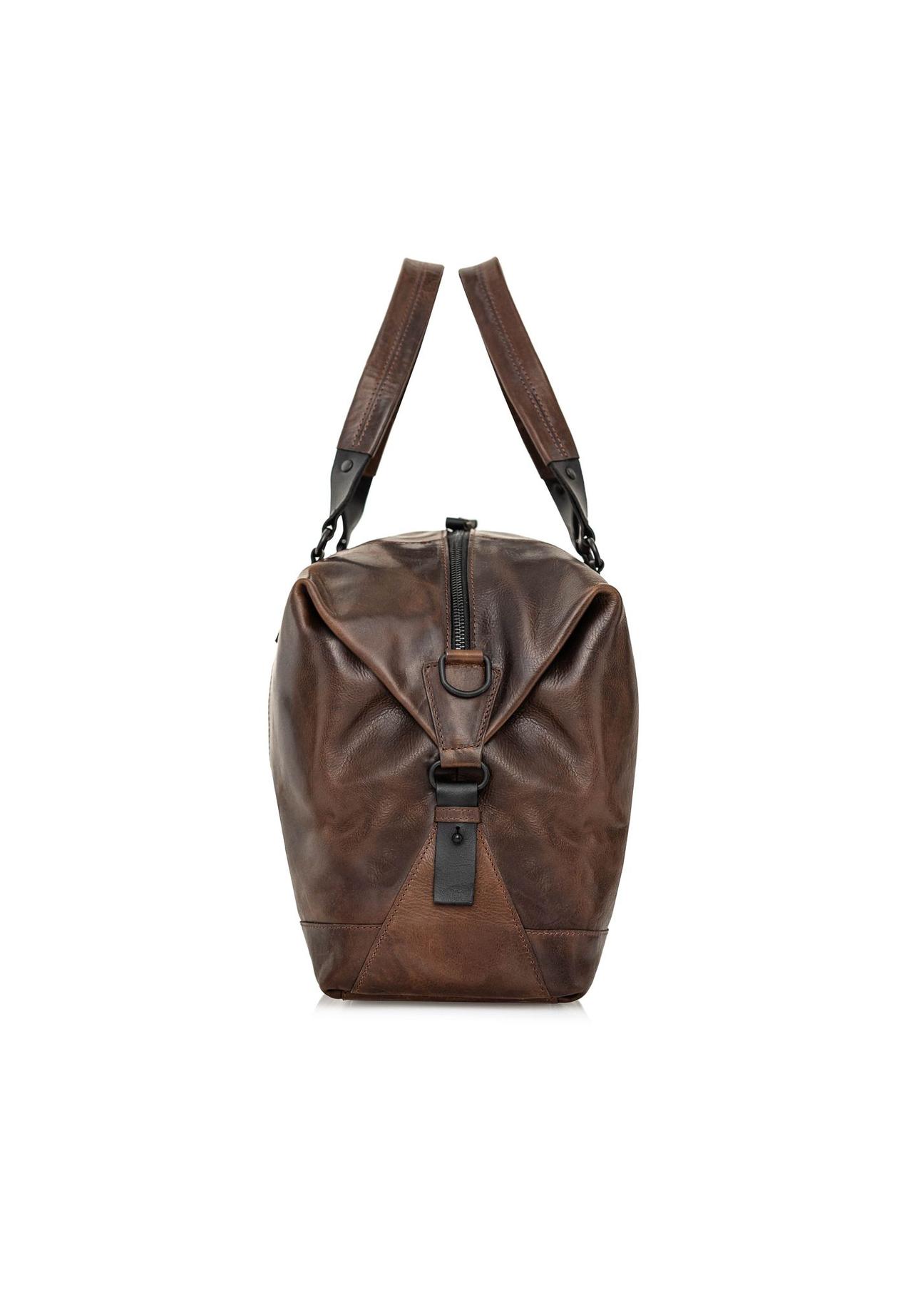 Brown leather large men's bag TORMS-0103B-79(Z24)-03