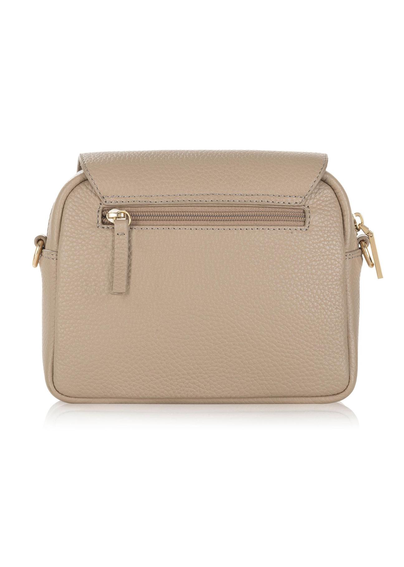 Beige leather women's messenger bag TORES-0958-81(Z24) pic. 7