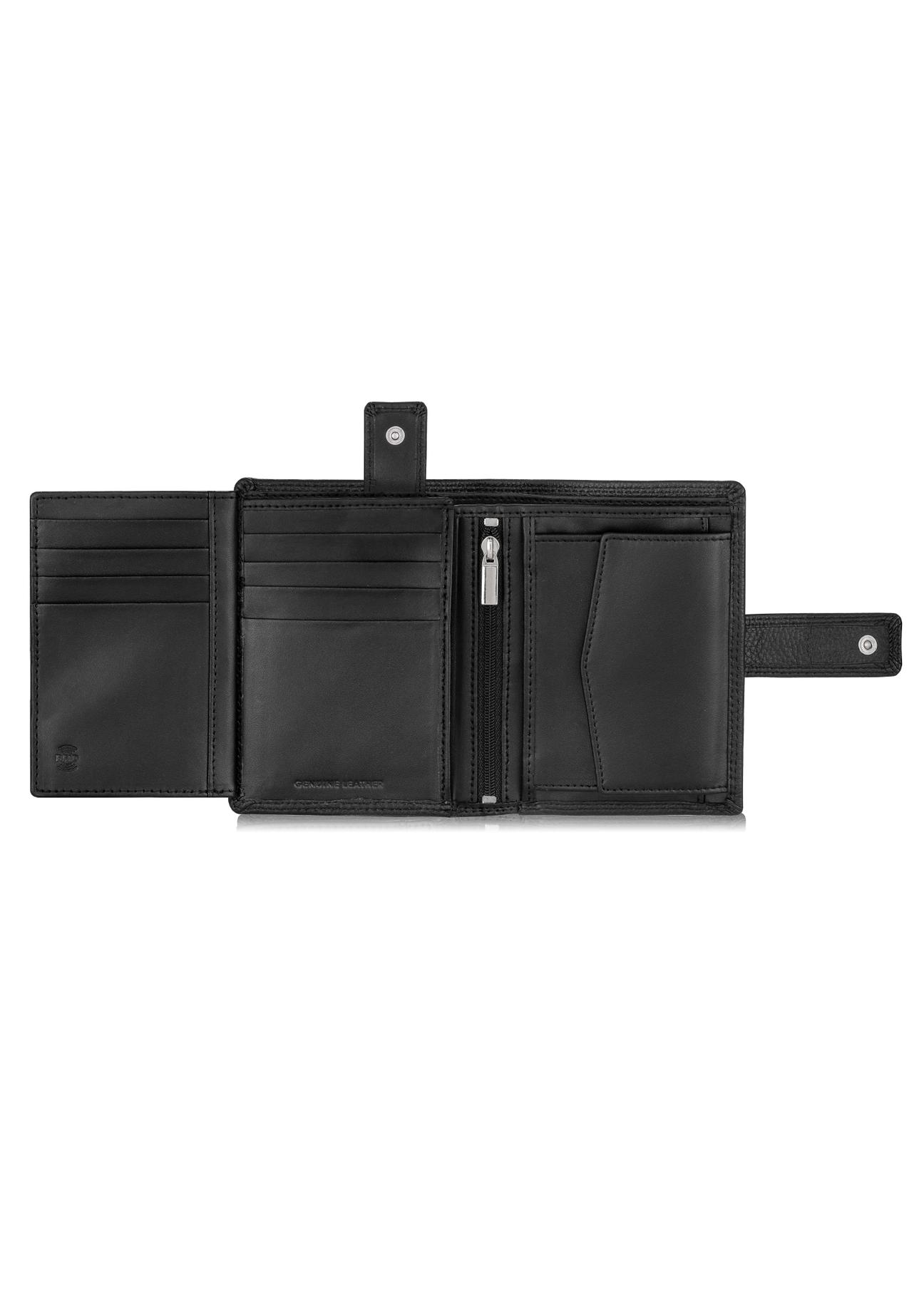 Skórzany portfel męski na zatrzask PORMS-0512-99(W23)