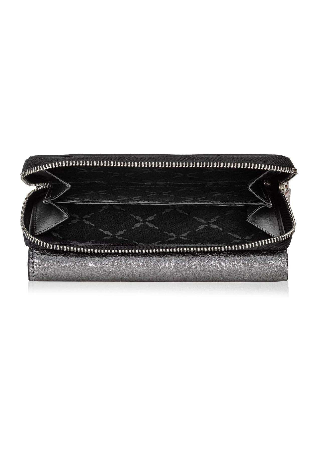 Silver leather women's wallet PORES-0933-95(Z24)-05