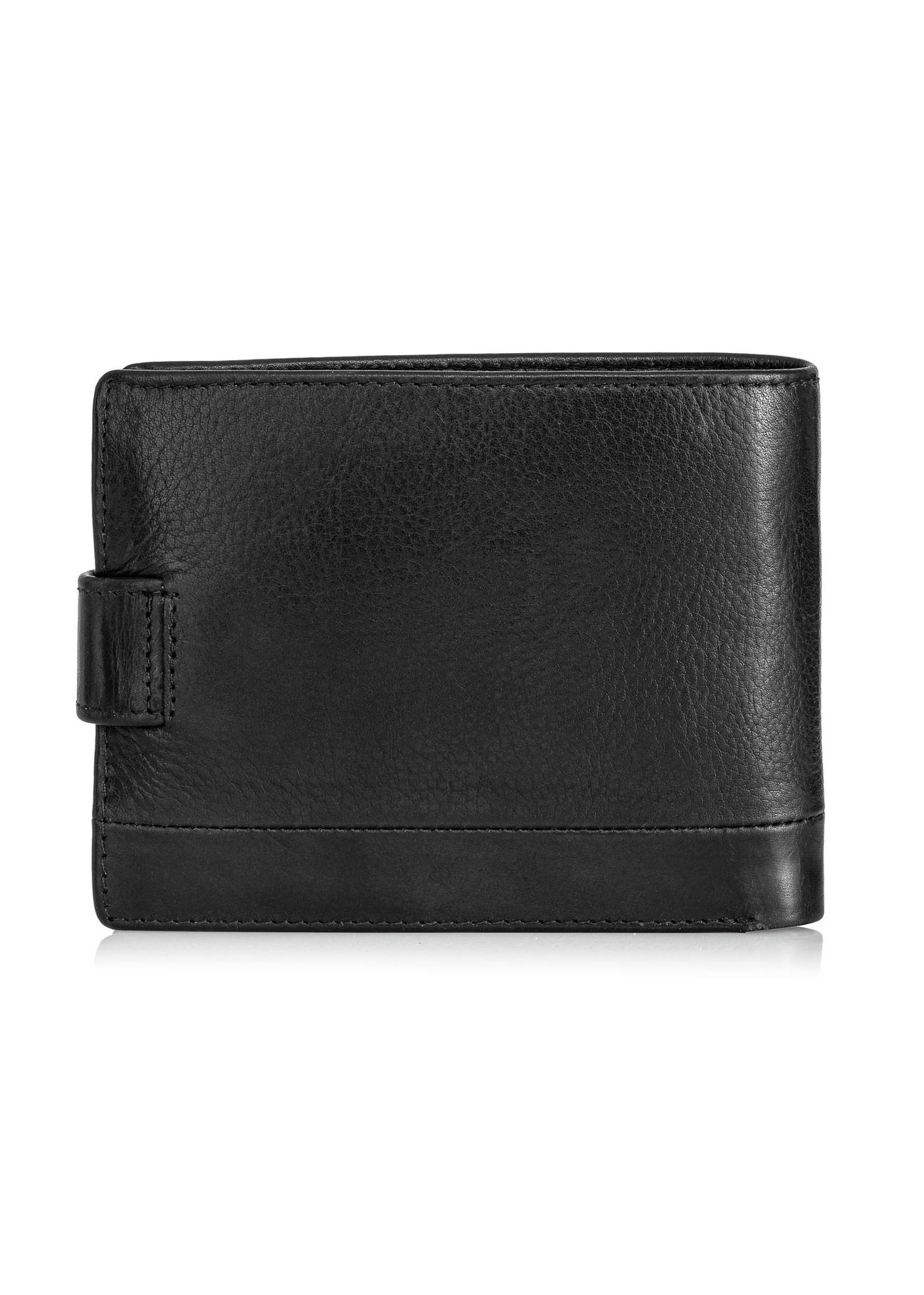 Black leather men's wallet PORMS-0622-99(Z24)-05