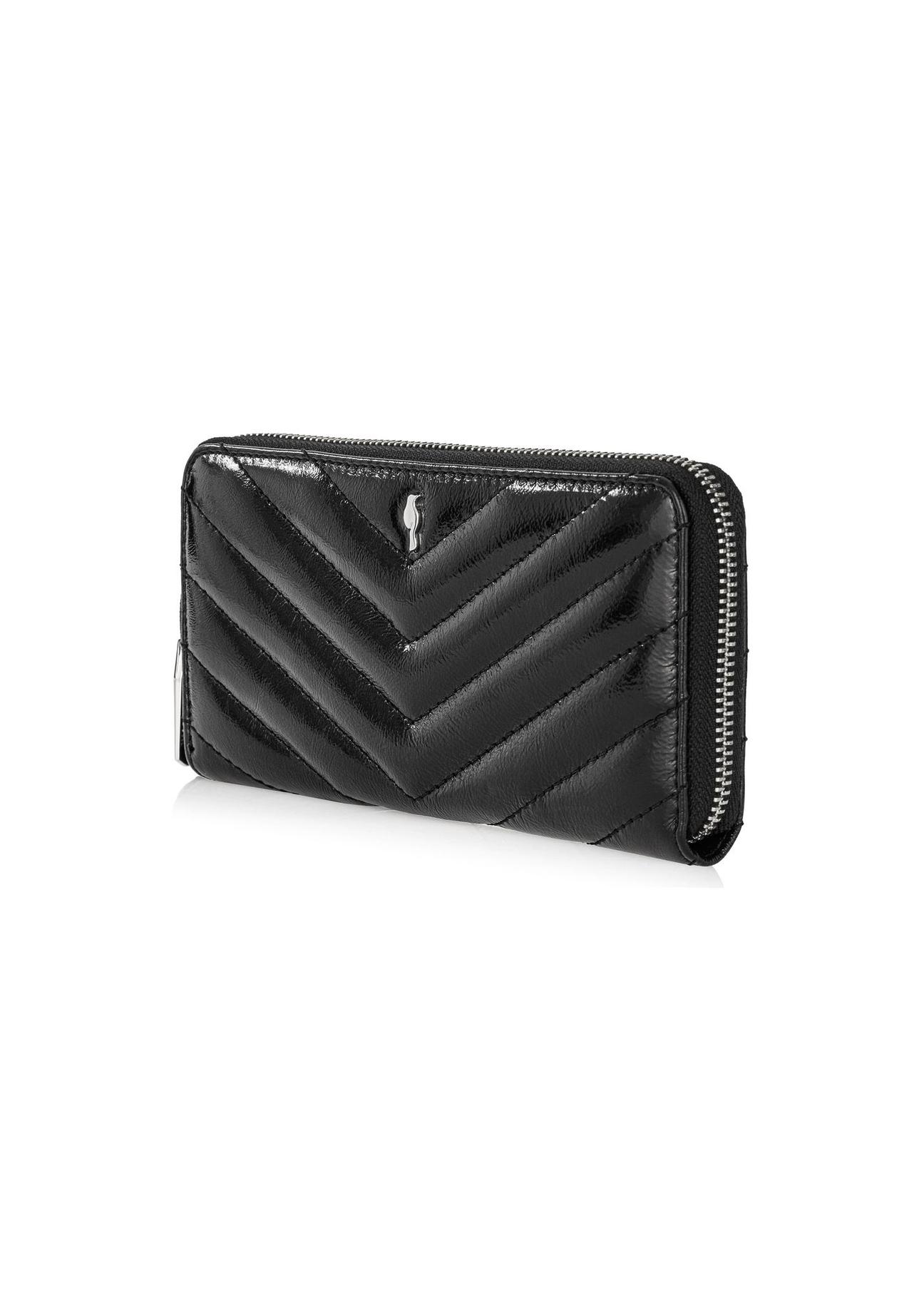 Black large leather women's wallet PORES-0941-99(Z24)-02