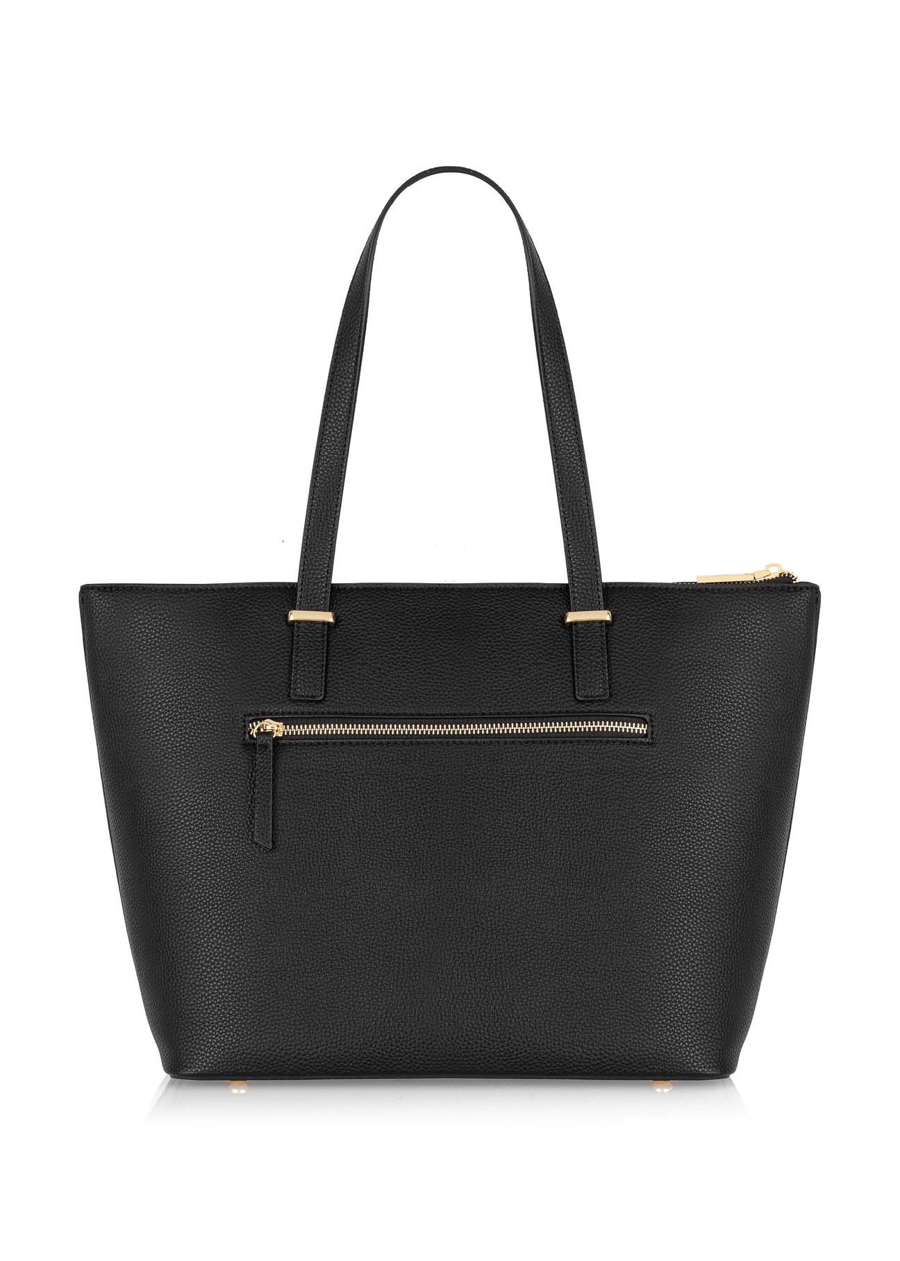 Elegant black women's shopper bag  TOREC-0953-99(Z24)-03