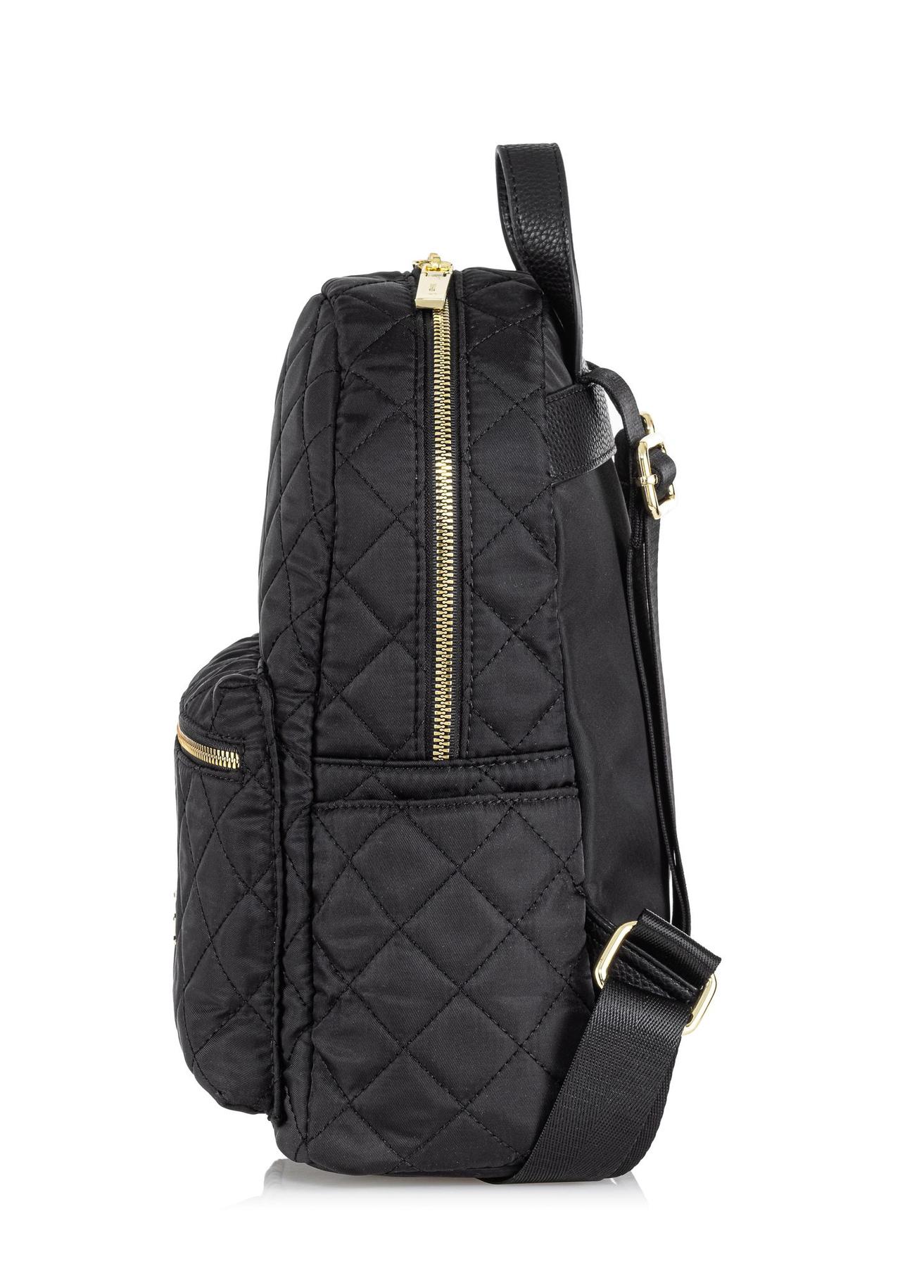 Czarny plecak damski z pikowaniem TOREN-0208A-99(W23)