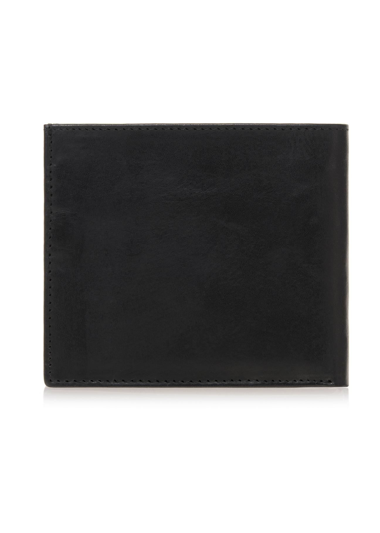 Skórzany czarny portfel męski PORMS-0547-99(W23)