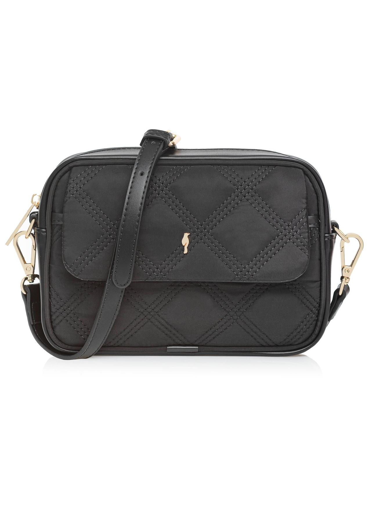 Black quilted small women's bag TOREN-0297-99(Z24)-01