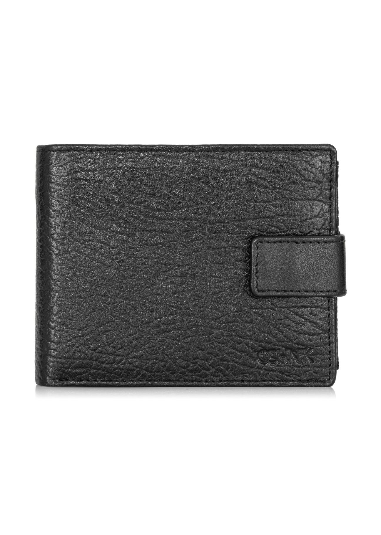 Skórzany portfel męski na zatrzask PORMS-0536-99(W24)